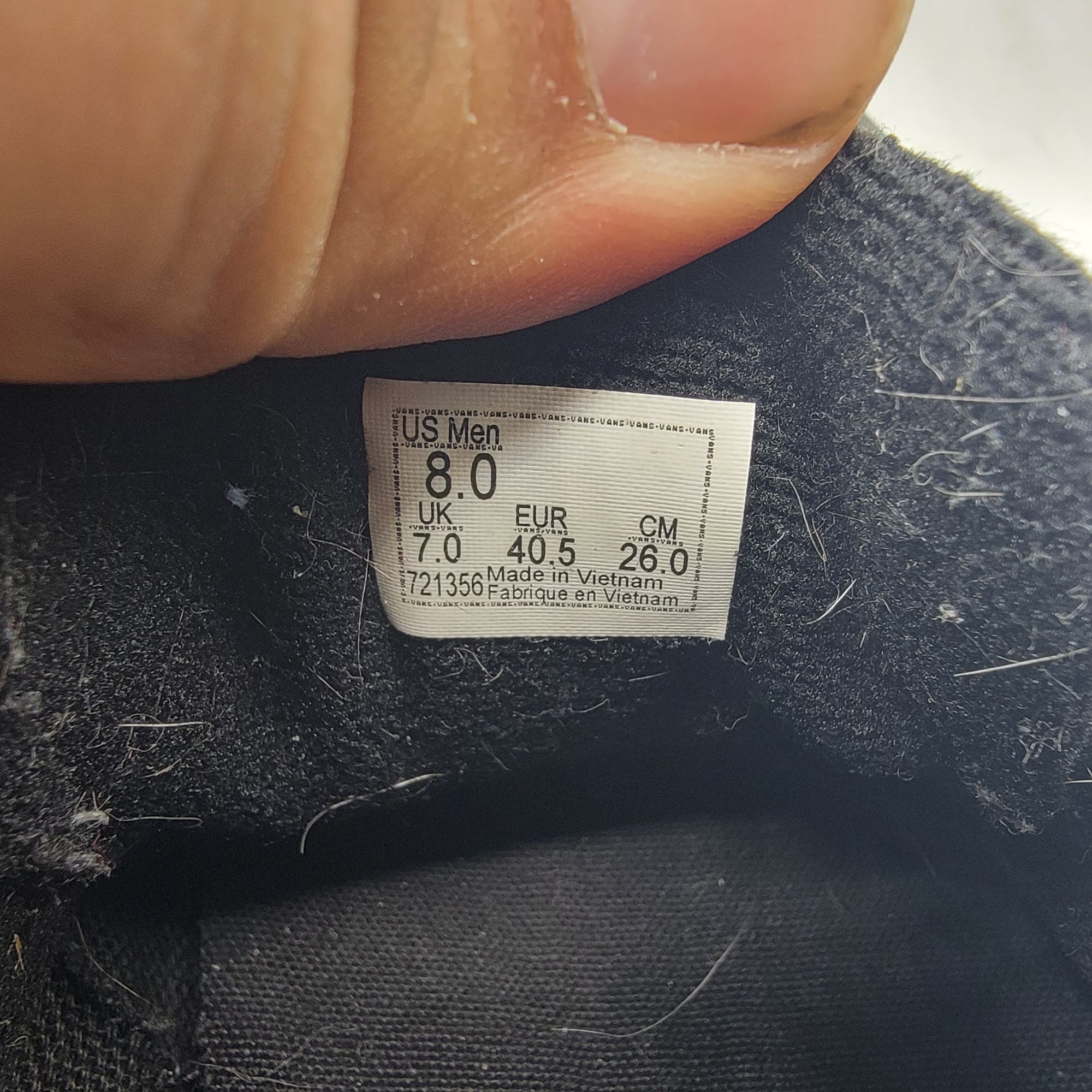 Vans Vans Doheny Mens 8 Triple Black Sneaker Shoes Skateboarding Size US 8 / EU 41 - 7 Thumbnail