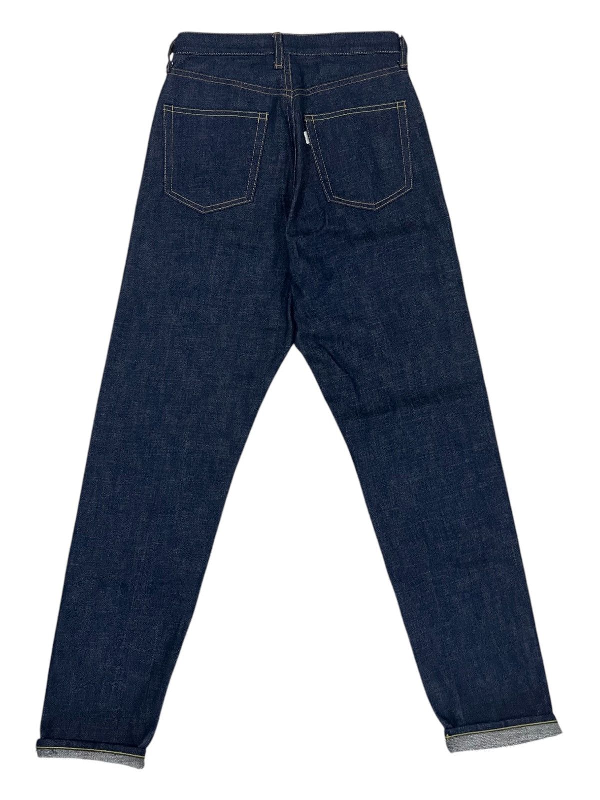 Indigo × Japanese Brand × Pure Blue Japan Fill the Bill 🇯🇵 Indigo 10OZ Dark Blue Selvaged Denim Jeans Size US 27 - 2 Thumbnail