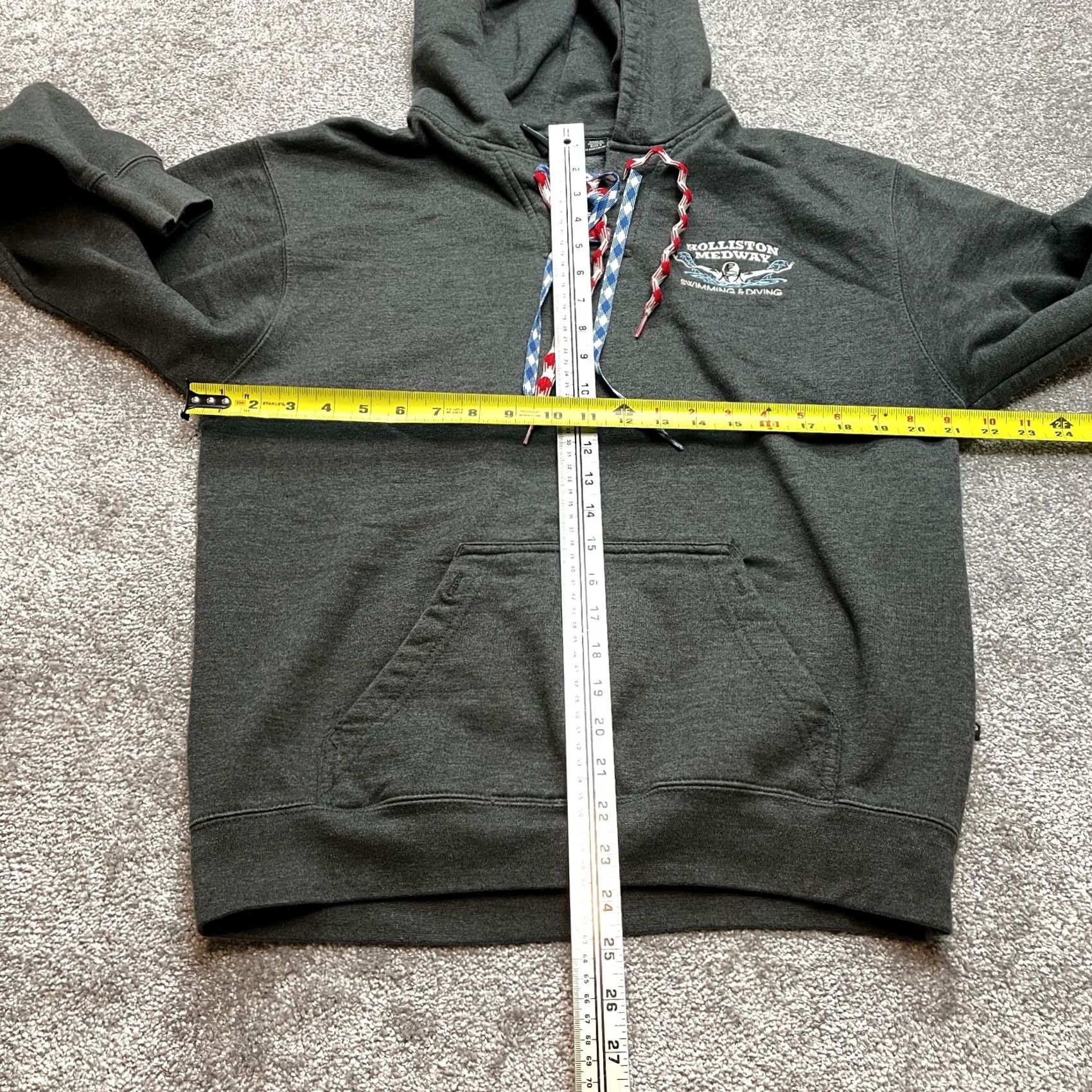 Logo 7 Pennant Hoodie Mens Small Gray Logo Pullover Sweatshirt North American Pennant Sportswear Size US S / EU 44-46 / 1 - 6 Thumbnail