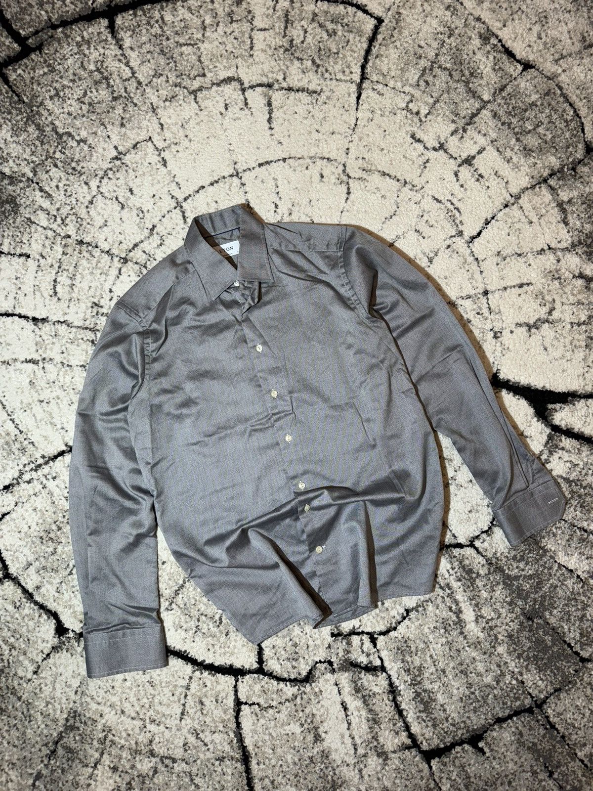 Eton ETON York Slim Formal Shirt Men’s Large Button Up Cutaway Size US L / EU 52-54 / 3 - 1 Thumbnail