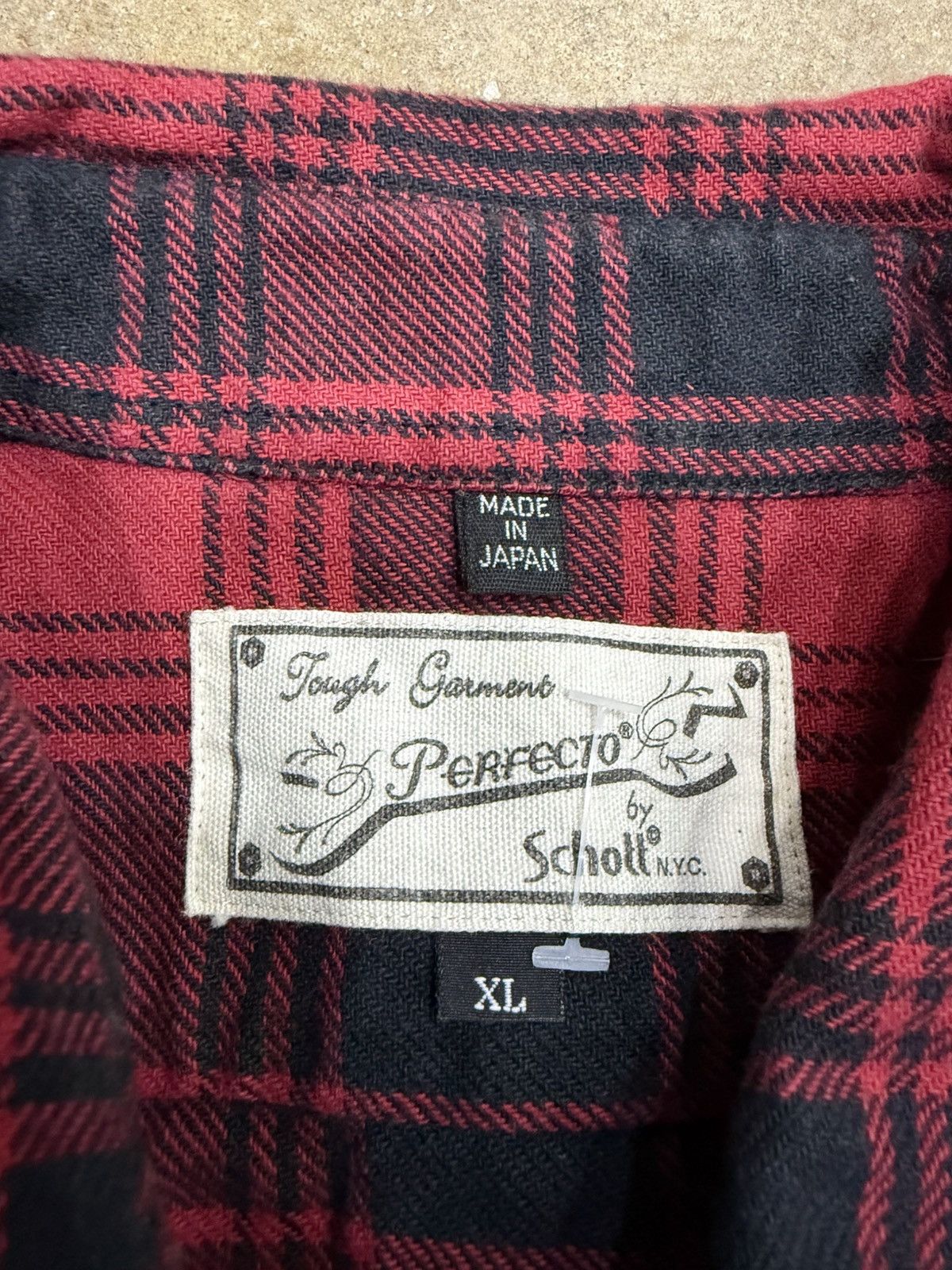 Japanese Brand × Schott Vintage Schott Perfecto Flannel shirt Size US XL / EU 56 / 4 - 3 Thumbnail