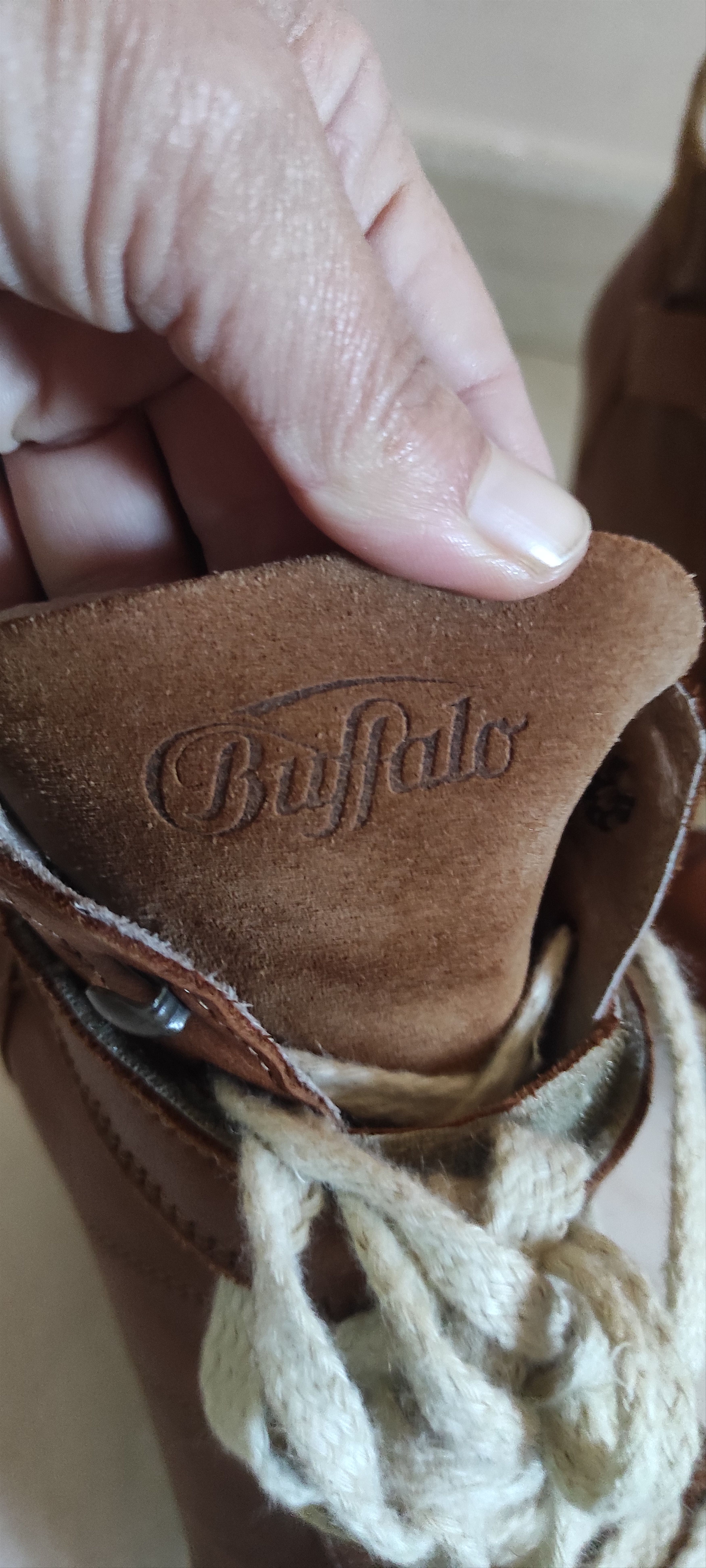 Buffalo London × Leather Buffalo London Brown leather Bull Boxer Wedge Ankle Boots Size US 7 / IT 37 - 11 Thumbnail