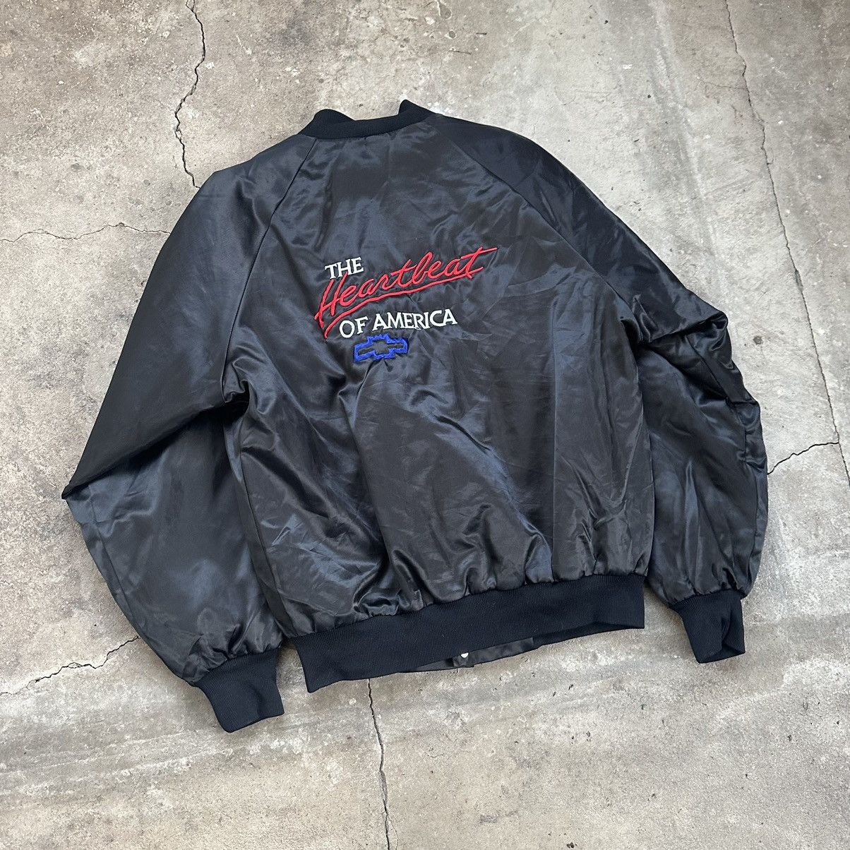 Chevrolet × Vintage Chevrolet Heartbeat of America light bomber jacket vintage Size US M / EU 48-50 / 2 - 8 Thumbnail
