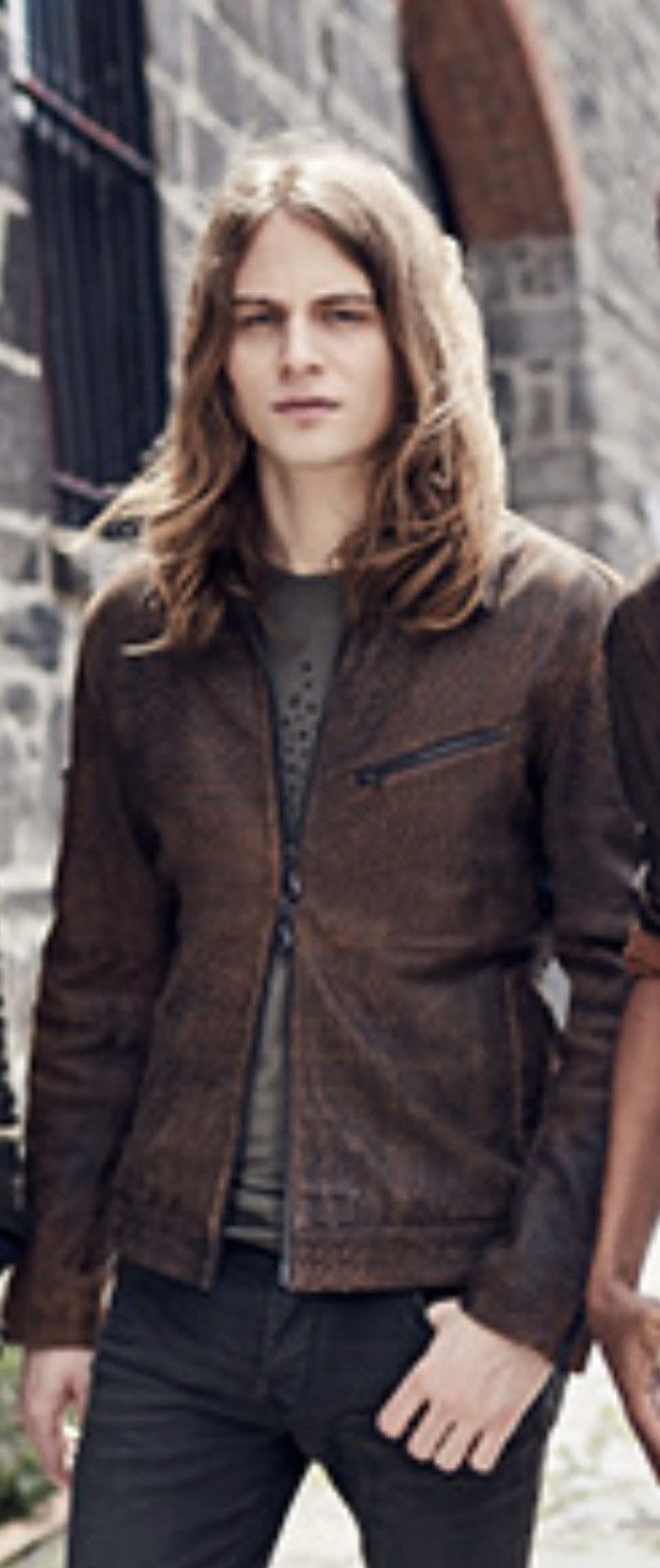 John Varvatos Distressed Leather Jacket medium . Size US M / EU 48-50 / 2 - 5 Thumbnail