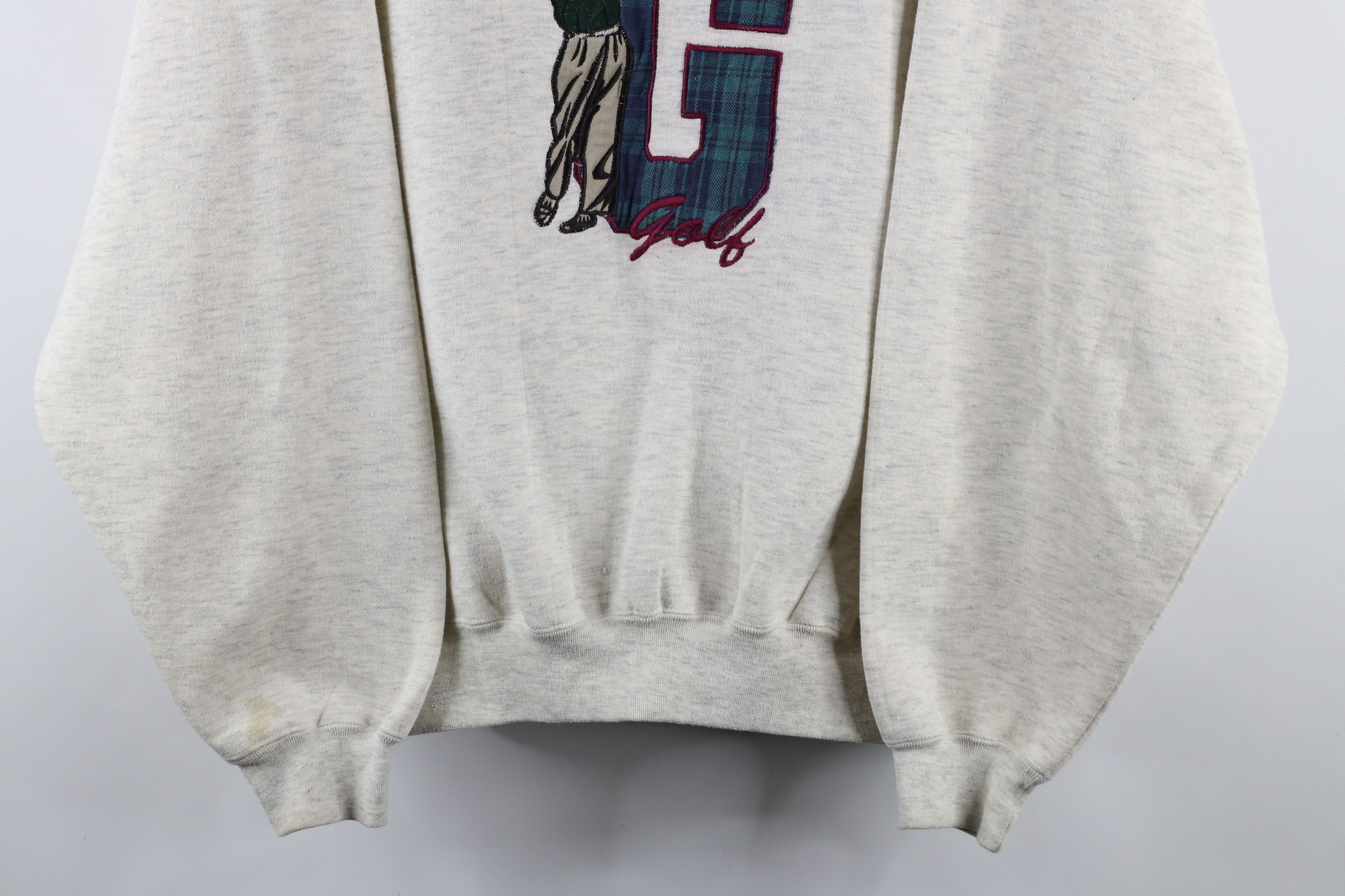 Vintage Vintage 90s Streetwear Golf Swing Crewneck Sweatshirt Gray Size US L / EU 52-54 / 3 - 3 Thumbnail
