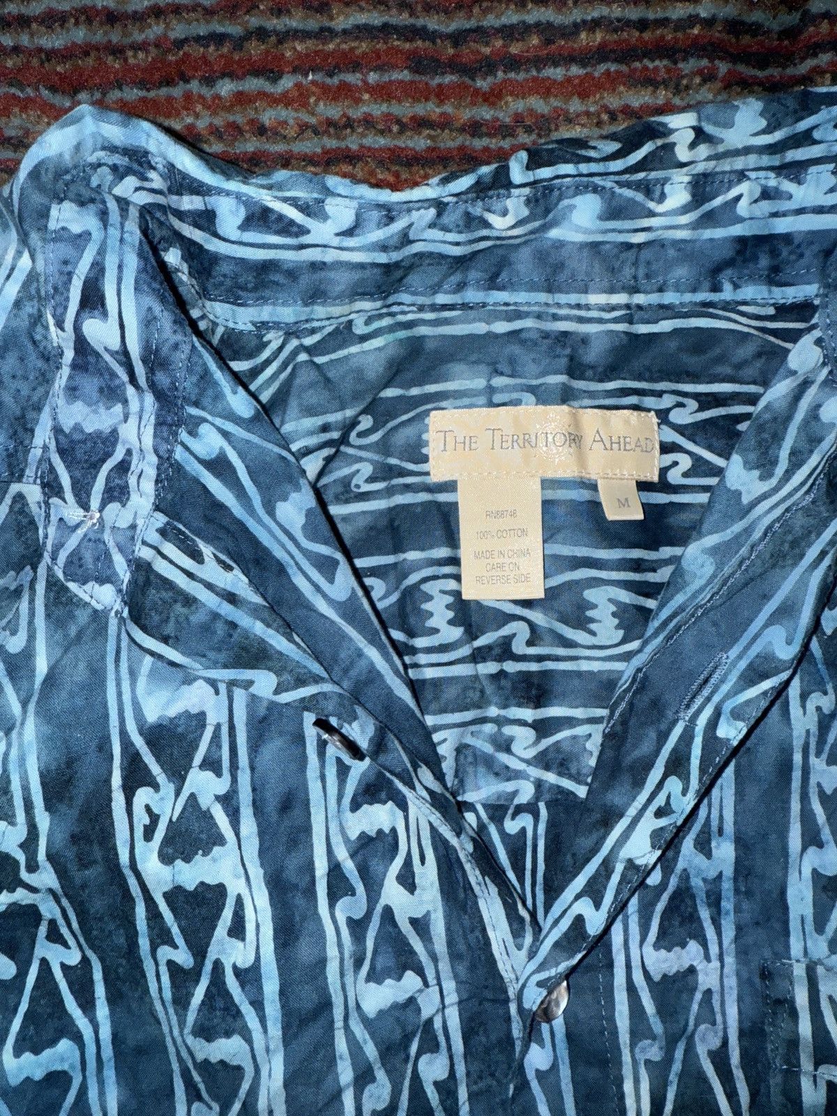 The Territory Ahead The Territory Ahead Hawaiian blue button up short sleeve Size US M / EU 48-50 / 2 - 2 Thumbnail