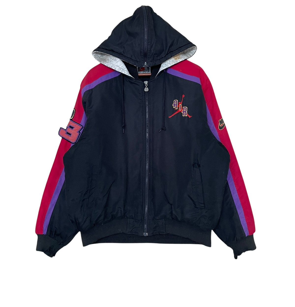 Nike × Vintage Vintage Brand Nike Air Jordan Hoodie Jacket 1990s Size US M / EU 48-50 / 2 - 1 Thumbnail
