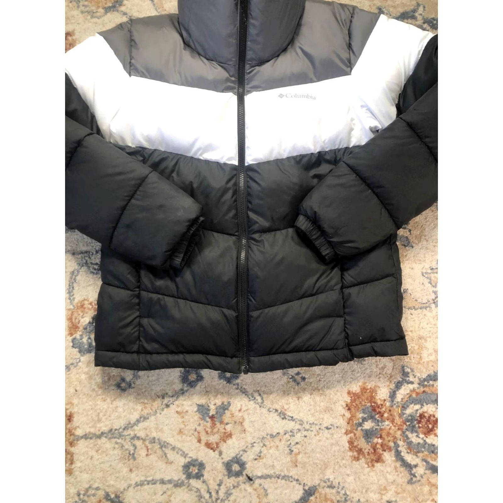 Vintage Columbia Jacket Women's Small Black Gray White Puffer Full Zip Insulated Warm Size S / US 4 / IT 40 - 5 Thumbnail