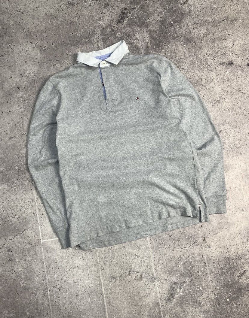 Tommy Hilfiger × Vintage Tommy Hilfiger Rugby Long Sleeve Vintage Size US L / EU 52-54 / 3 - 5 Thumbnail
