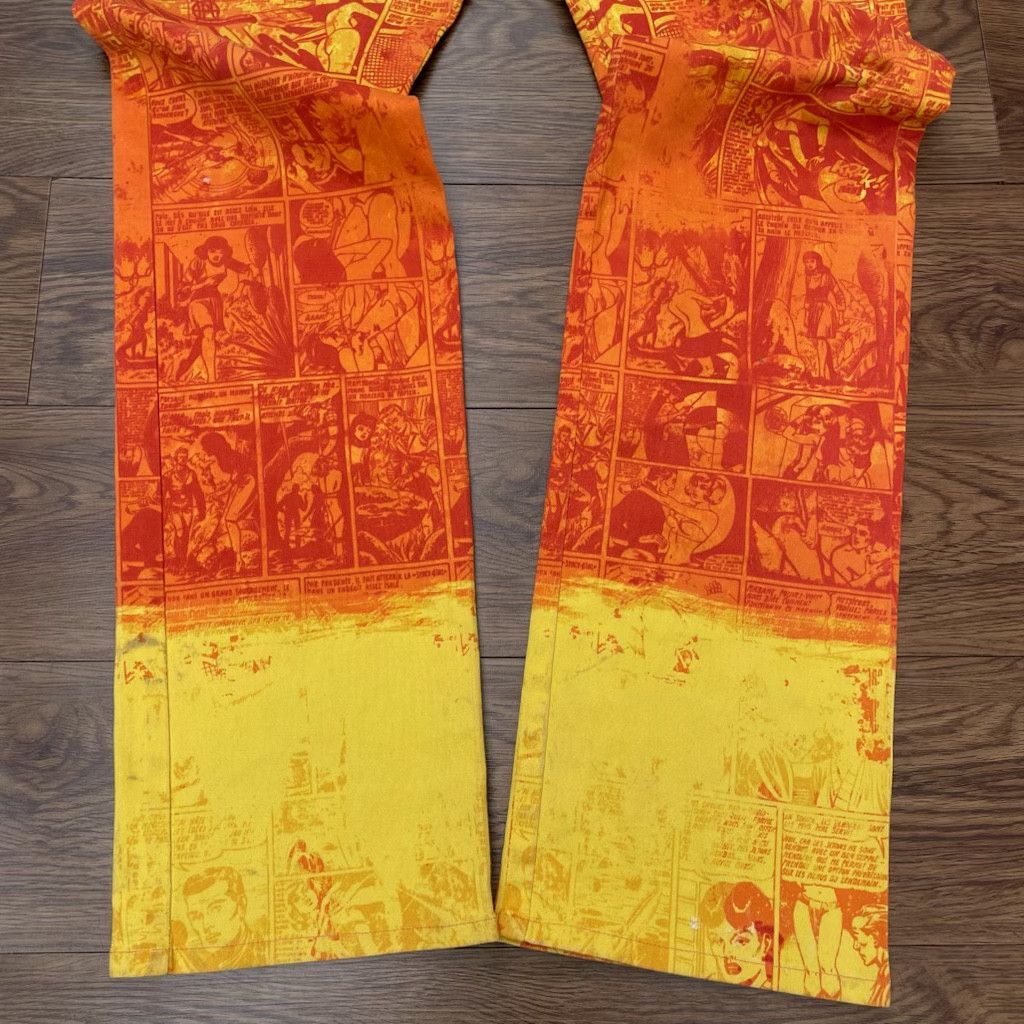Jean Paul Gaultier 1995 Jean Paul Gaultier Comic Print Pants Size US 32 / EU 48 - 7 Thumbnail