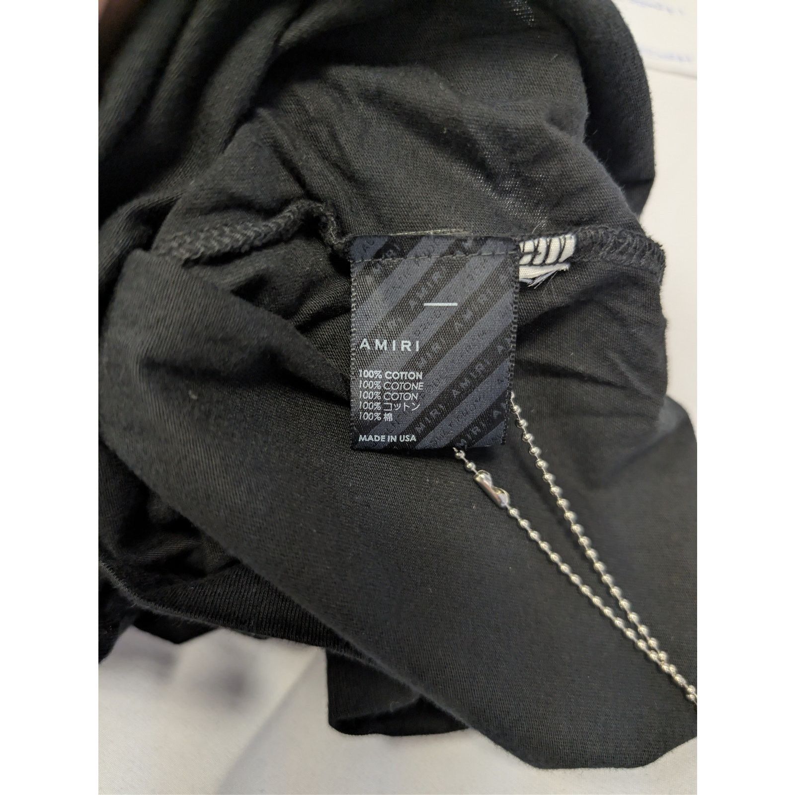 Amiri o1rshd1 3XL Bones Stacked Cotton T-shirt Tokyo in Black Size US XXL / EU 58 / 5 - 17 Thumbnail