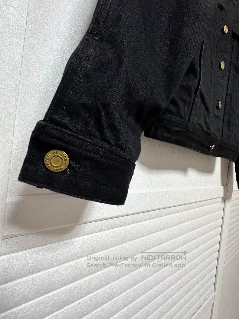 Fear of God Fear of God Black heavy lambswool denim jacket Size US M / EU 48-50 / 2 - 6 Thumbnail