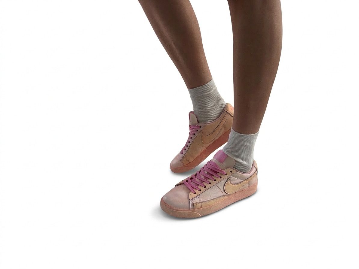 Comme des Garcons COMME DES GARÇONS GIRL Nike Blazer Low Pink Size US 7 / IT 37 - 9 Thumbnail