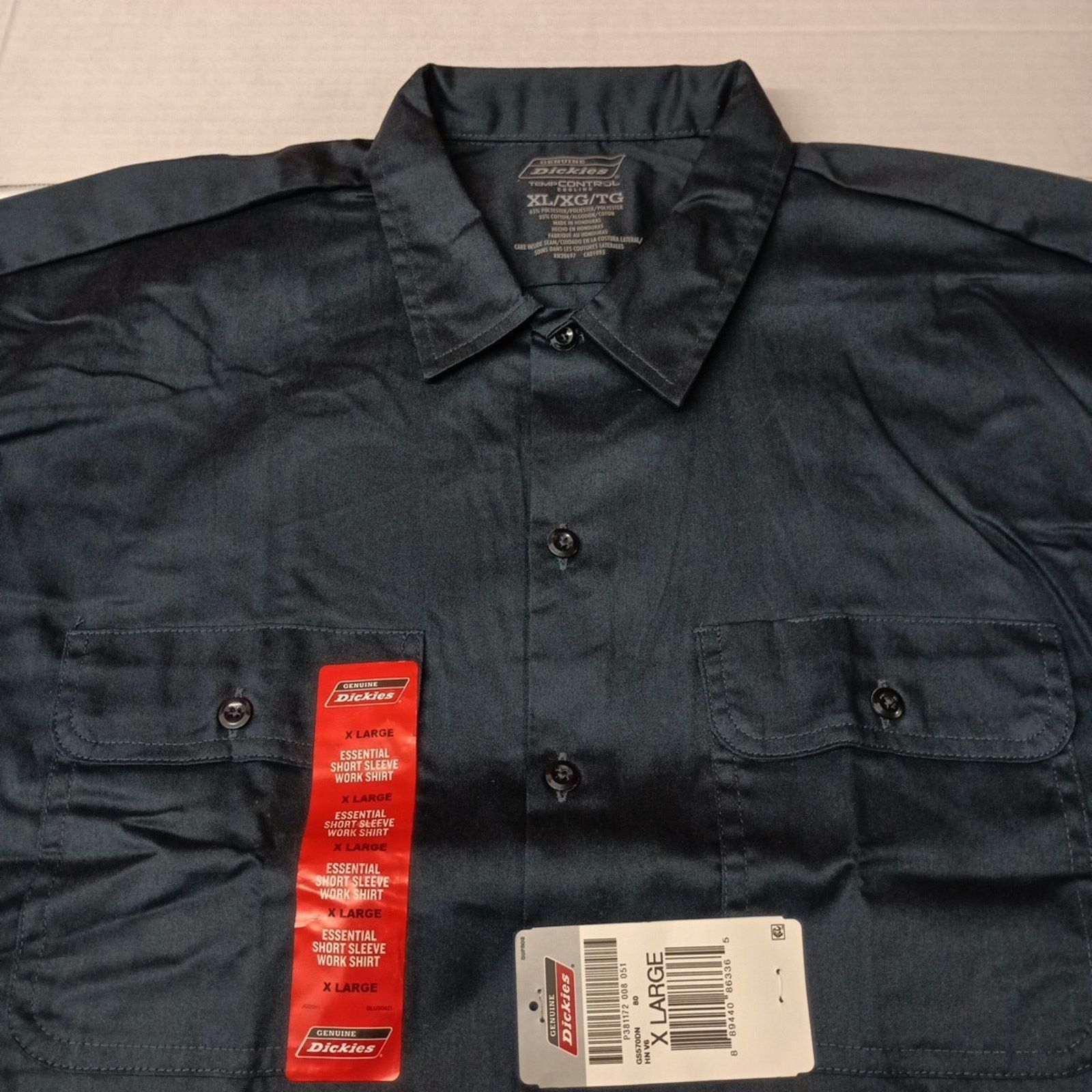 Dickies Dickies Essential Work Shirt Men's Size XL Blue Temp Control Size US XL / EU 56 / 4 - 2 Thumbnail