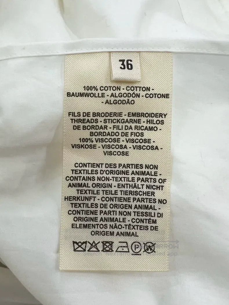 Hermes Hermes Design white waist-tie shirt Size XS / US 0-2 / IT 36-38 - 4 Thumbnail