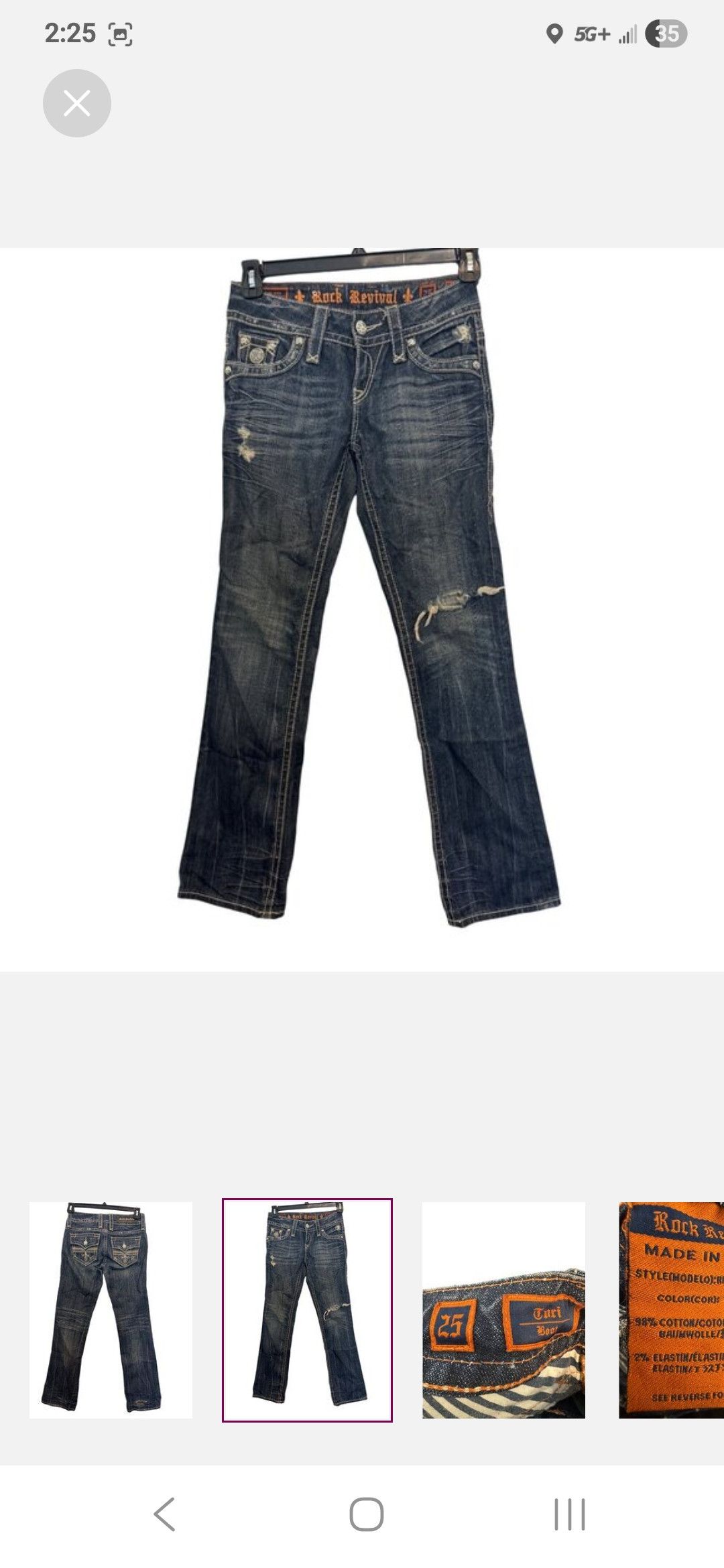 Rock Revival Tori Bootcut Size 25" / US 0 / IT 36 - 2 Thumbnail
