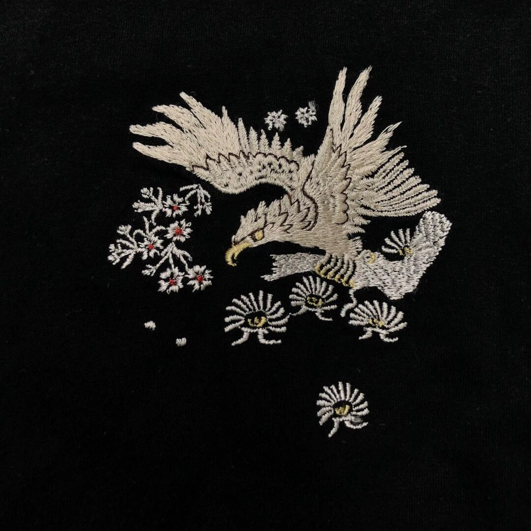 Yohji Yamamoto Yohji Yamamoto 04aw Fujisagari Embr Cotton Sweatshirt Size US L / EU 52-54 / 3 - 1 Thumbnail