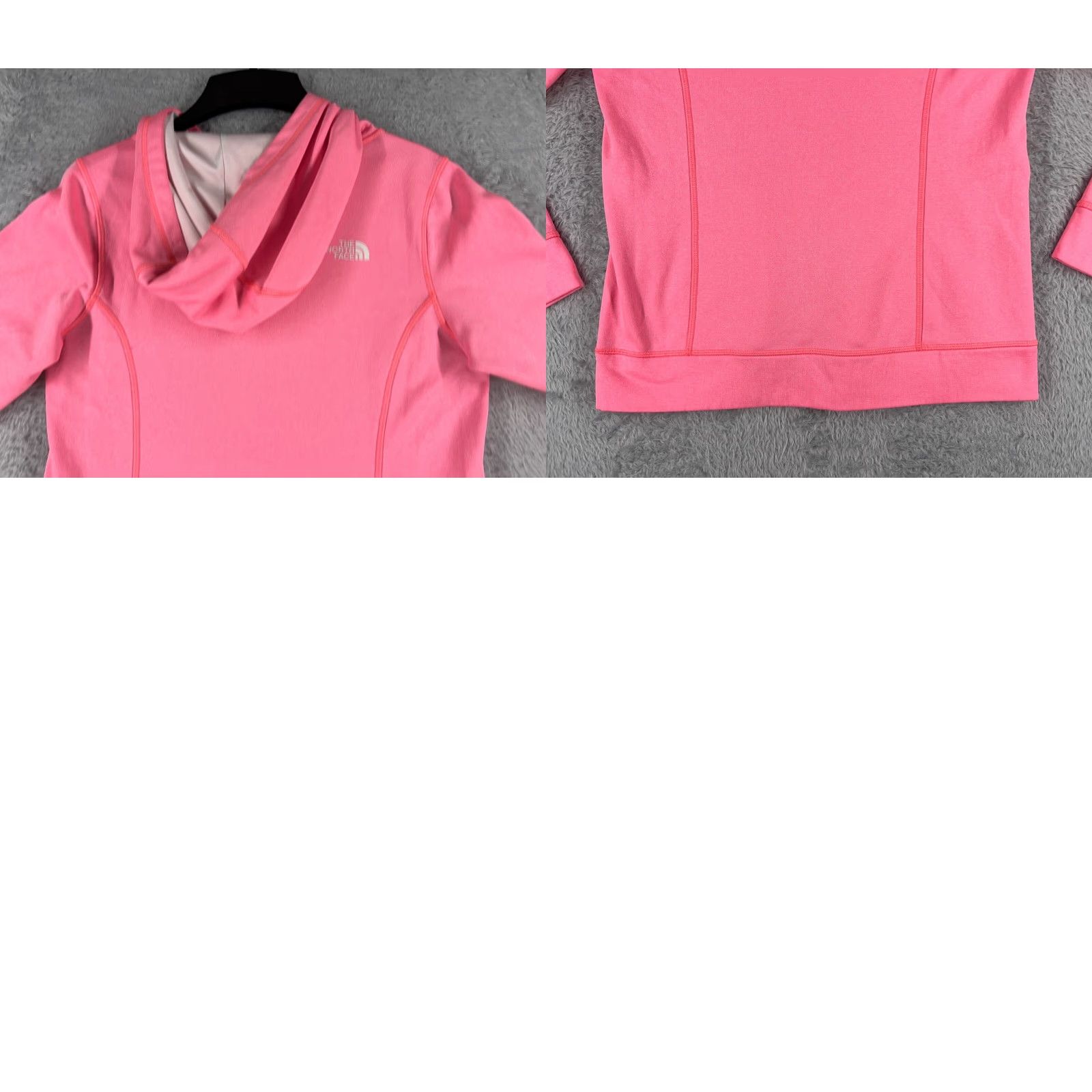 The North Face The North Face Hoodie Womens Small Pink Logo Pocket 100% Polyester Read Size S / US 4 / IT 40 - 9 Thumbnail