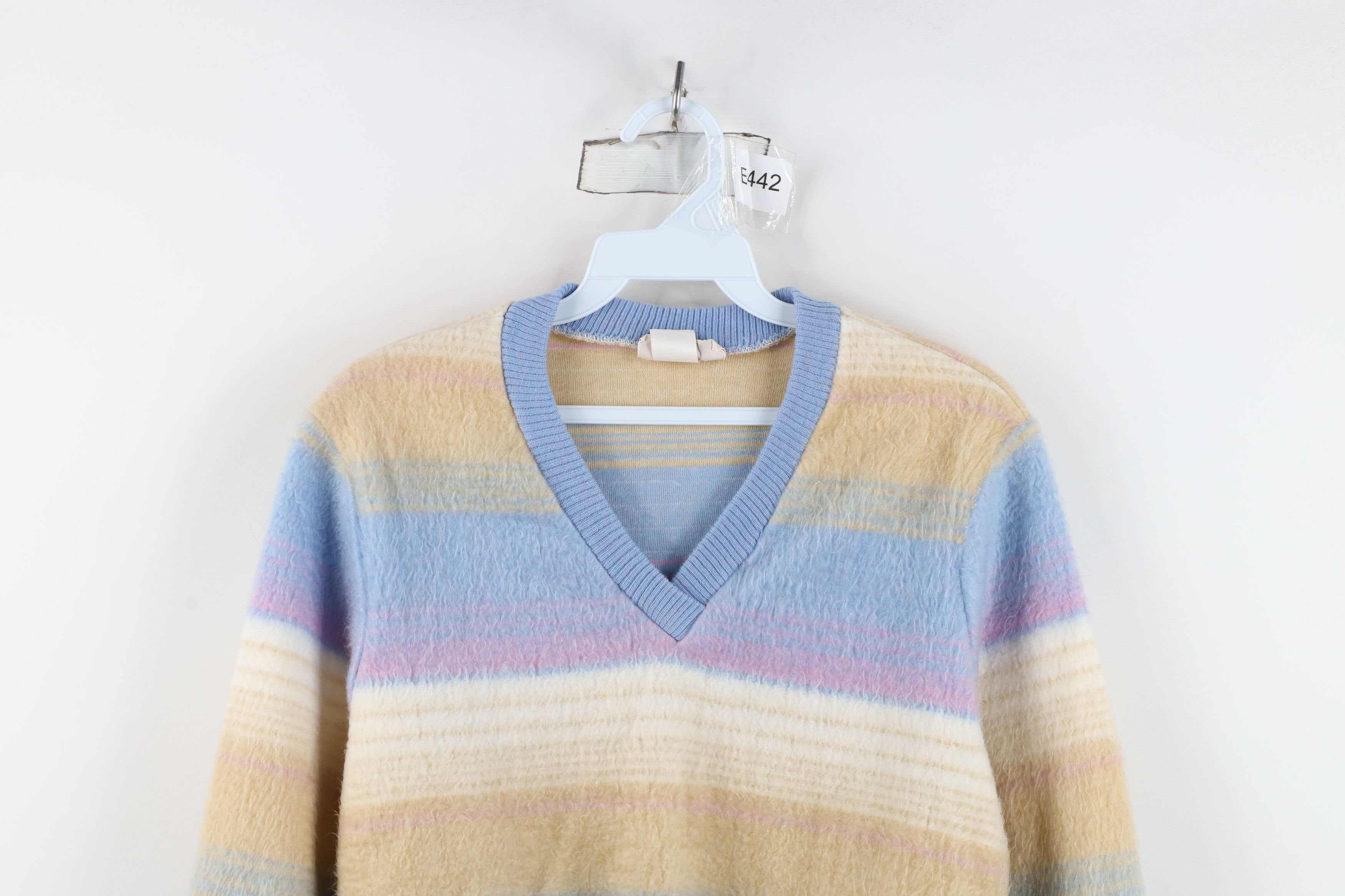 Vintage Vintage 70s Mid Century Modern MCM Shag Pastel Sweater USA Size M / US 6-8 / IT 42-44 - 2 Thumbnail