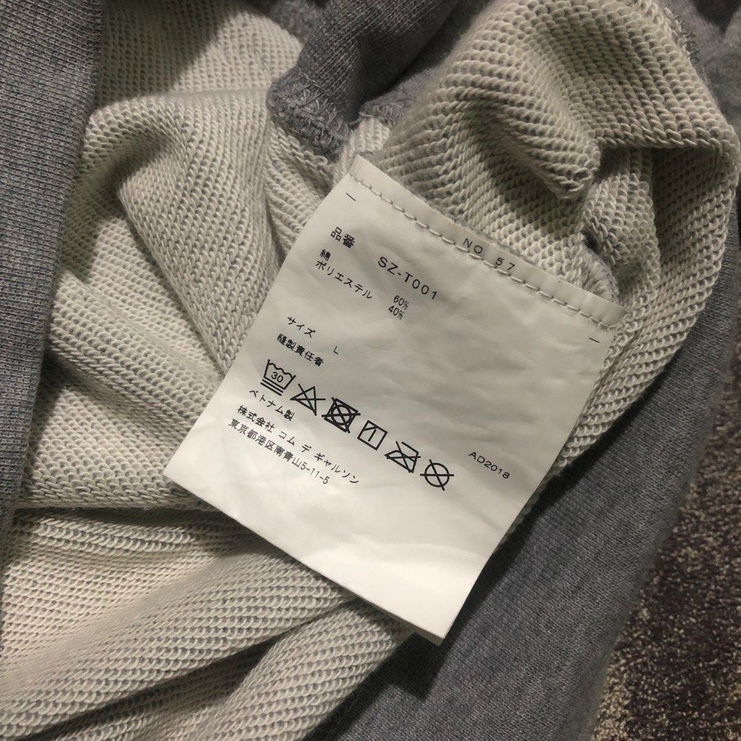 CDG by Comme des Garcons × Comme des Garcons × Japanese Brand Cdg ad 2018 hoodie grey Size US L / EU 52-54 / 3 - 5 Thumbnail