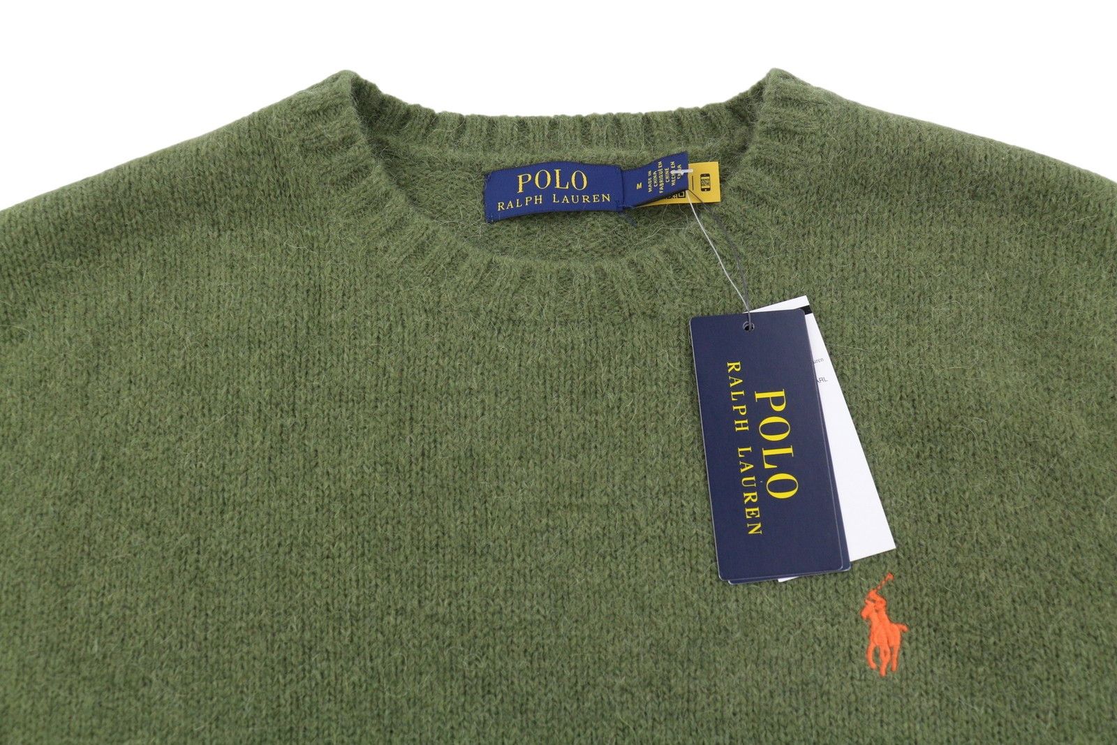 Ralph Lauren OLIVE M Wool Alpaca Blend Pullover Jumper 86922 Size US M / EU 48-50 / 2 - 5 Thumbnail