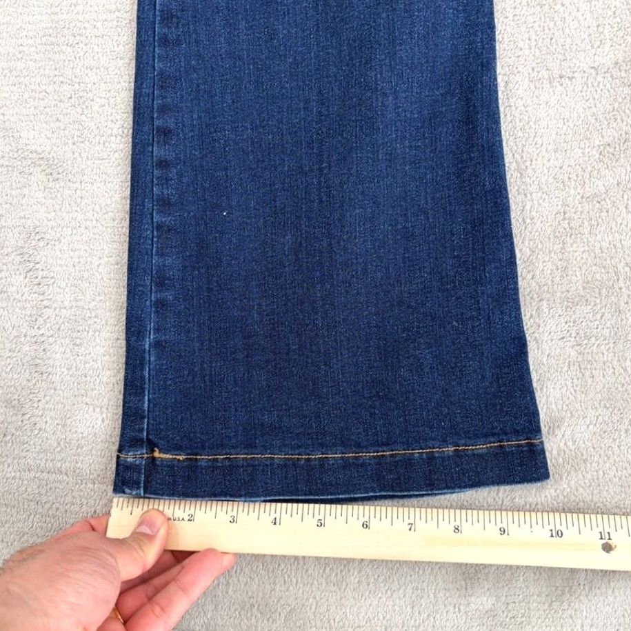 Spanx Spanx Shape Every Wear High Rise Pull On Flare Jeans Women S Blue Midnight Stretch Denim 34in Inseam Regular Size S Size 28" / US 6 / IT 42 - 7 Thumbnail