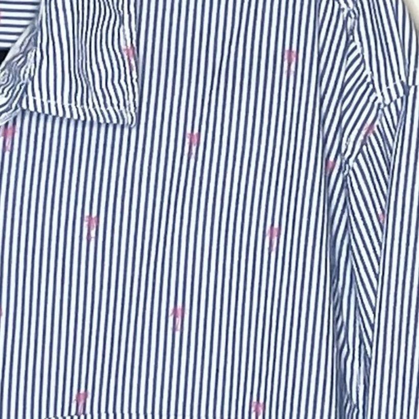 Aeropostale Aeropostale palm tree blue & white stripe button down shirt Size US XL / EU 56 / 4 - 3 Thumbnail