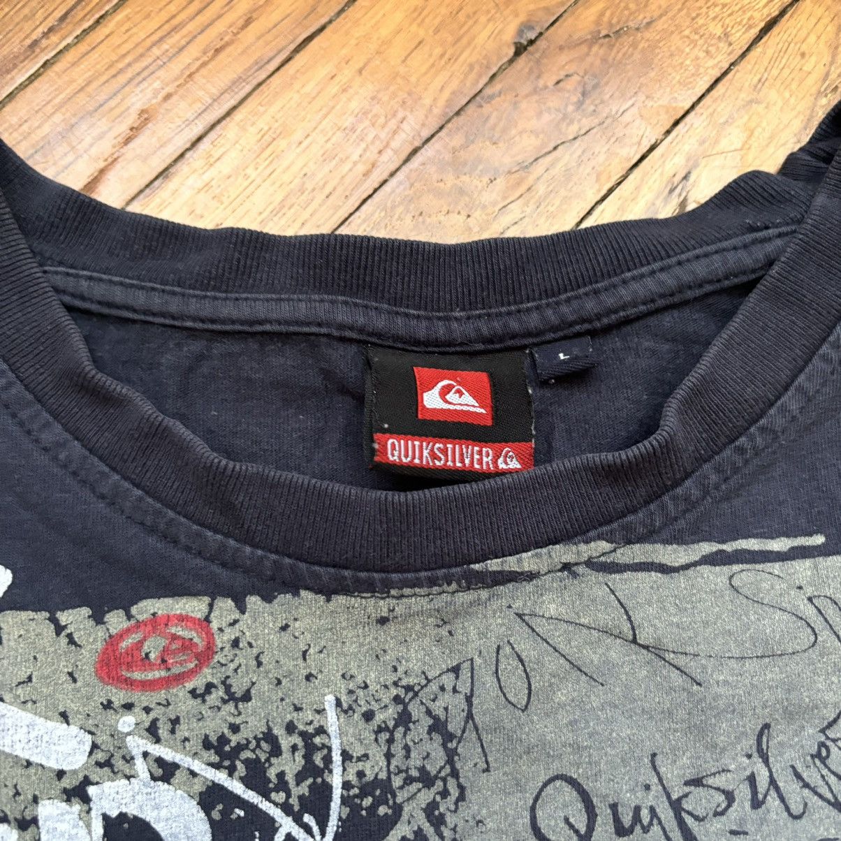 Quiksilver Vintage Y2K Quicksilver Punk T-Shirt Sk8 Size US S / EU 44-46 / 1 - 5 Thumbnail
