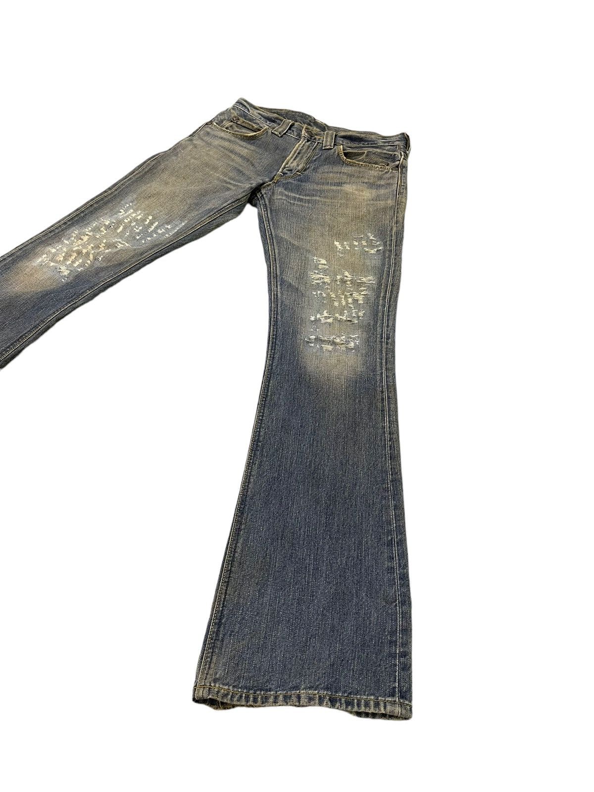 Lee Flare Jeans Lee Japan Distress Faded Boot Cut 7🟦5 Size US 30 / EU 46 - 3 Thumbnail