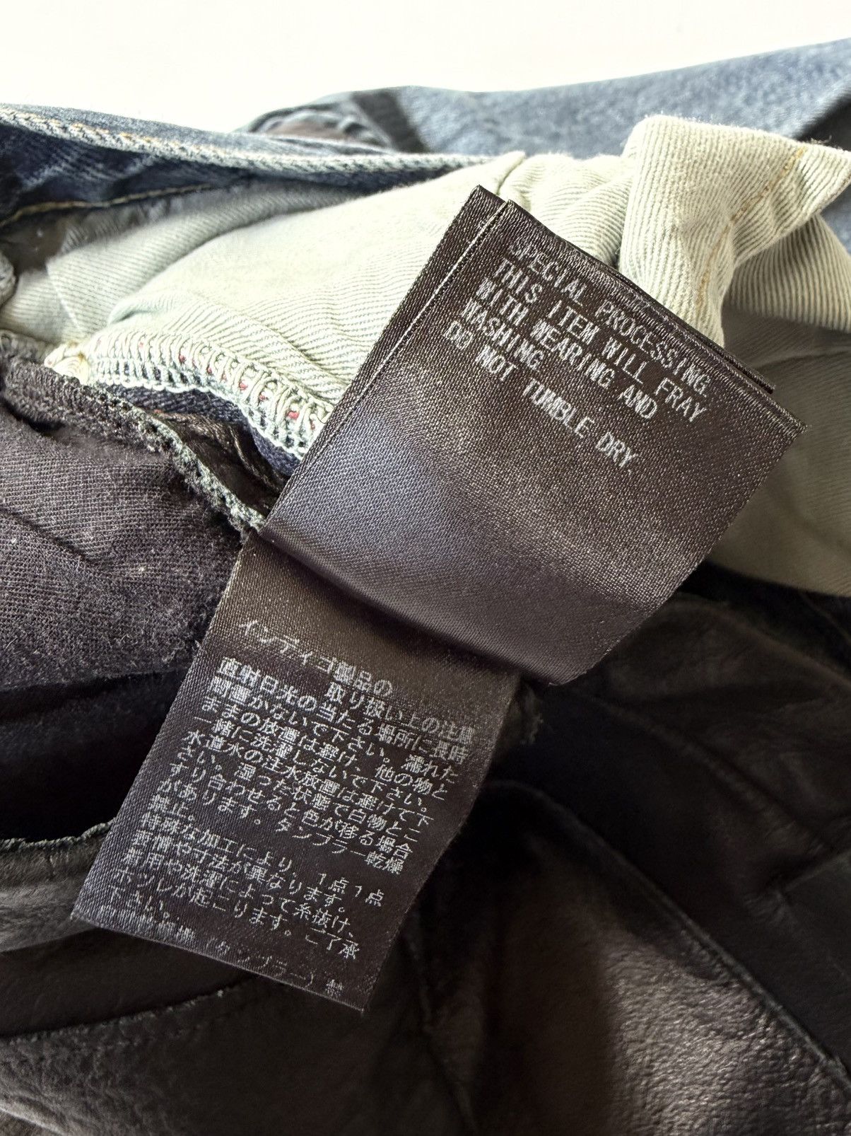 Undercover Undercover Switching Leather Denim Pants Size US 29 - 10 Thumbnail
