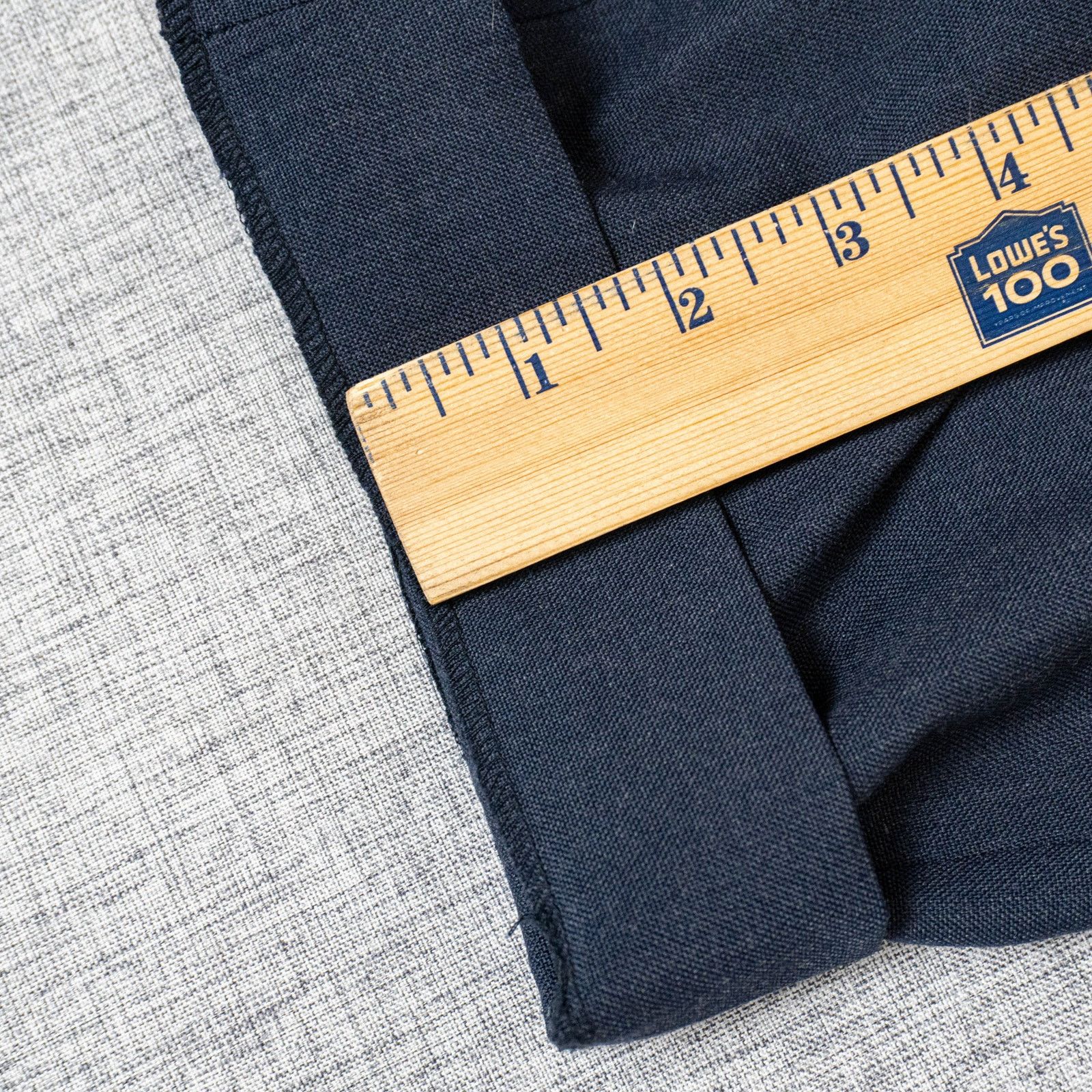 Other Cellar Door BALLET Pleated Trouser Pants Navy Wool blend 44 Size US 28 / EU 44 - 13 Thumbnail