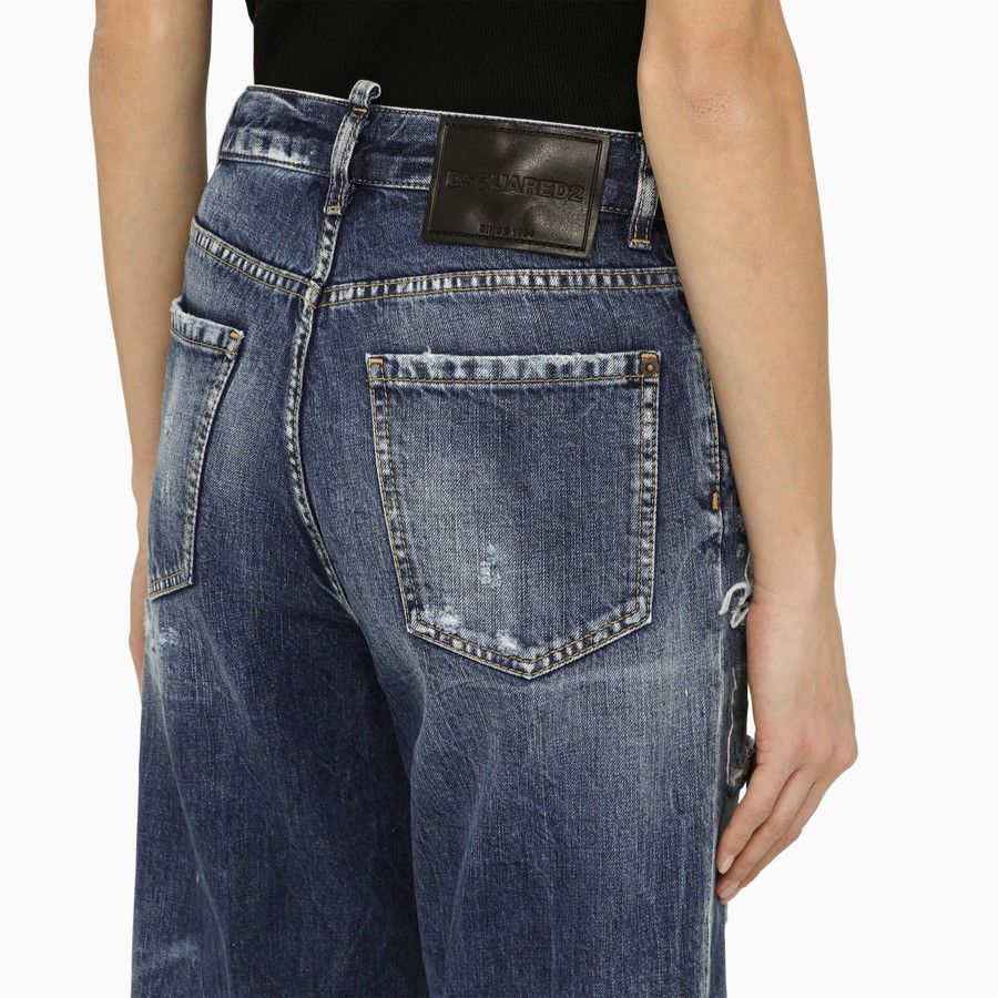 Dsquared2 o1d2blof0824 Denim Jeans in Blue Size 28" / US 6 / IT 42 - 5 Thumbnail