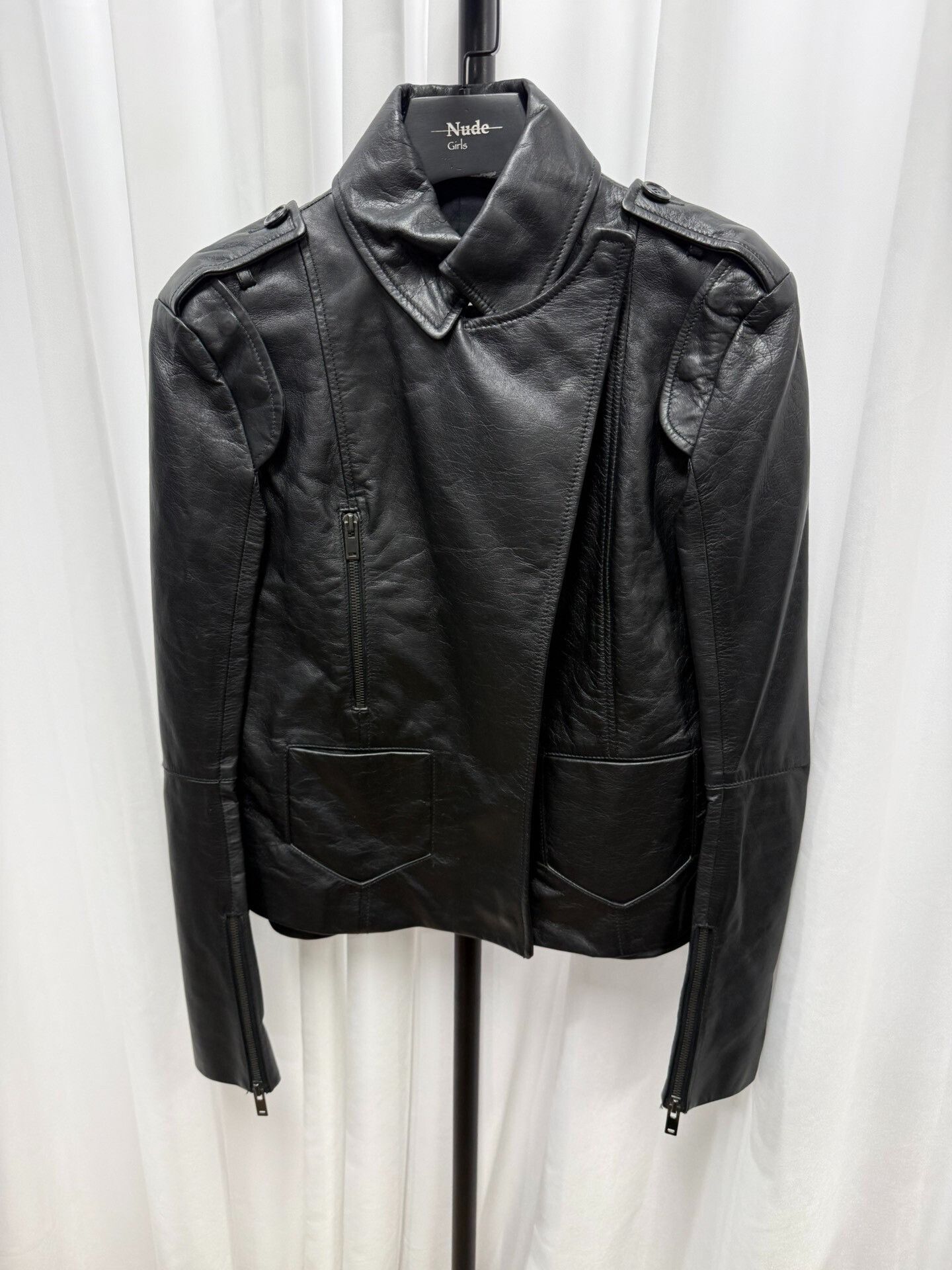 Maison Margiela Maison Margiela Detachable Sleeve Leather Jacket Size S / US 4 / IT 40 - 1 Thumbnail
