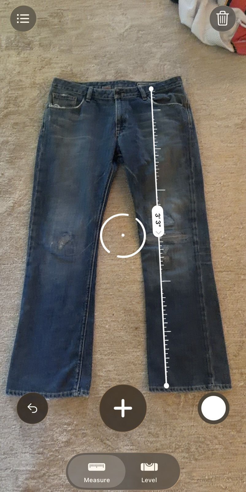 Volcom VTG Volcom Jeans Straight Boot 36 distress faded skate patch Size US 36 / EU 52 - 11 Thumbnail