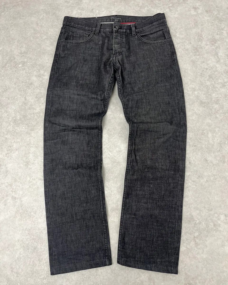 Prada AW2008 Prada Grey Denim Straight Jeans Size US 34 / EU 50 - 1 Thumbnail