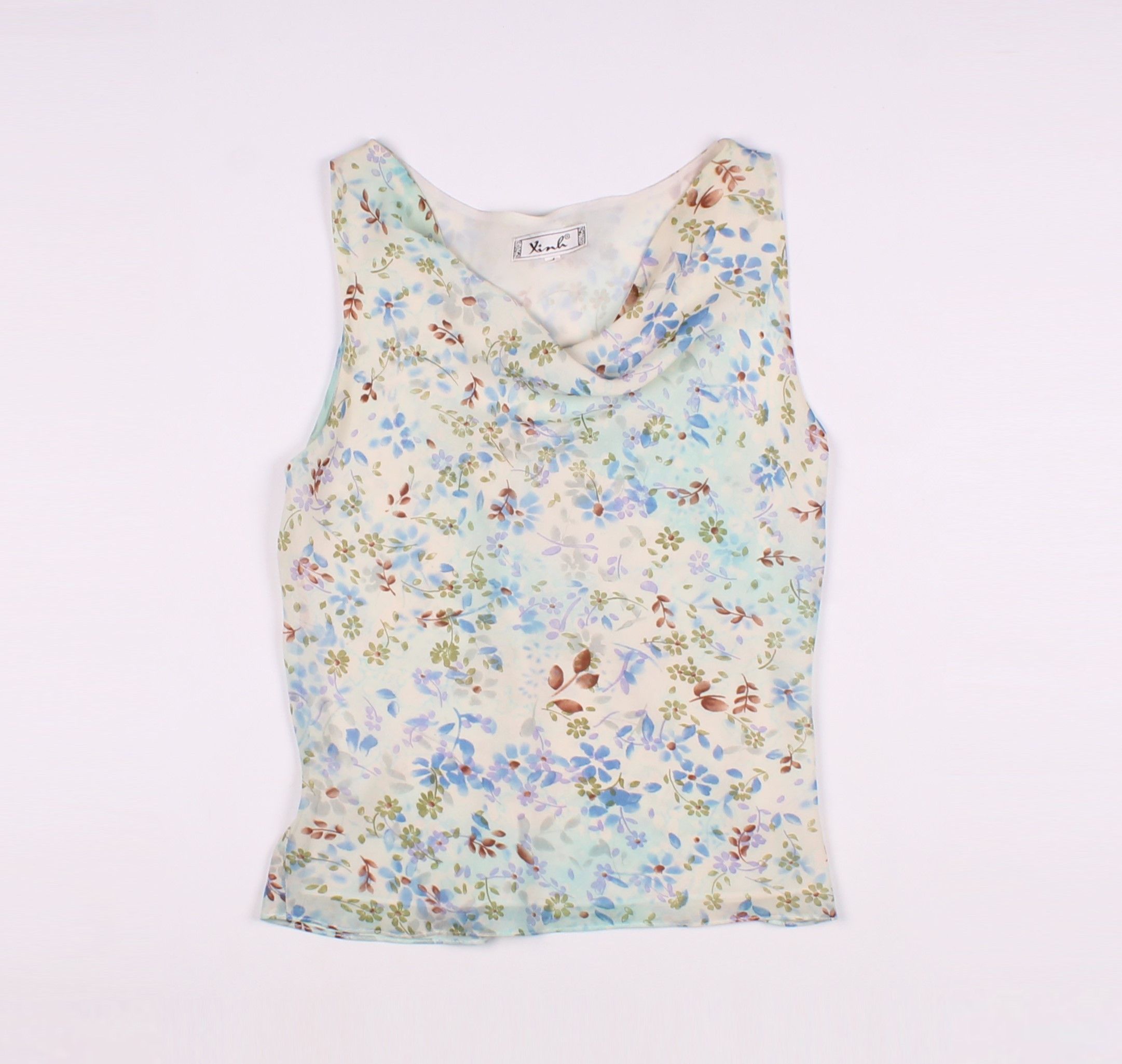 Vintage Vintage Xinh Floral Mesh Fairycore Top Blouse Size S / US 4 / IT 40 - 3 Thumbnail