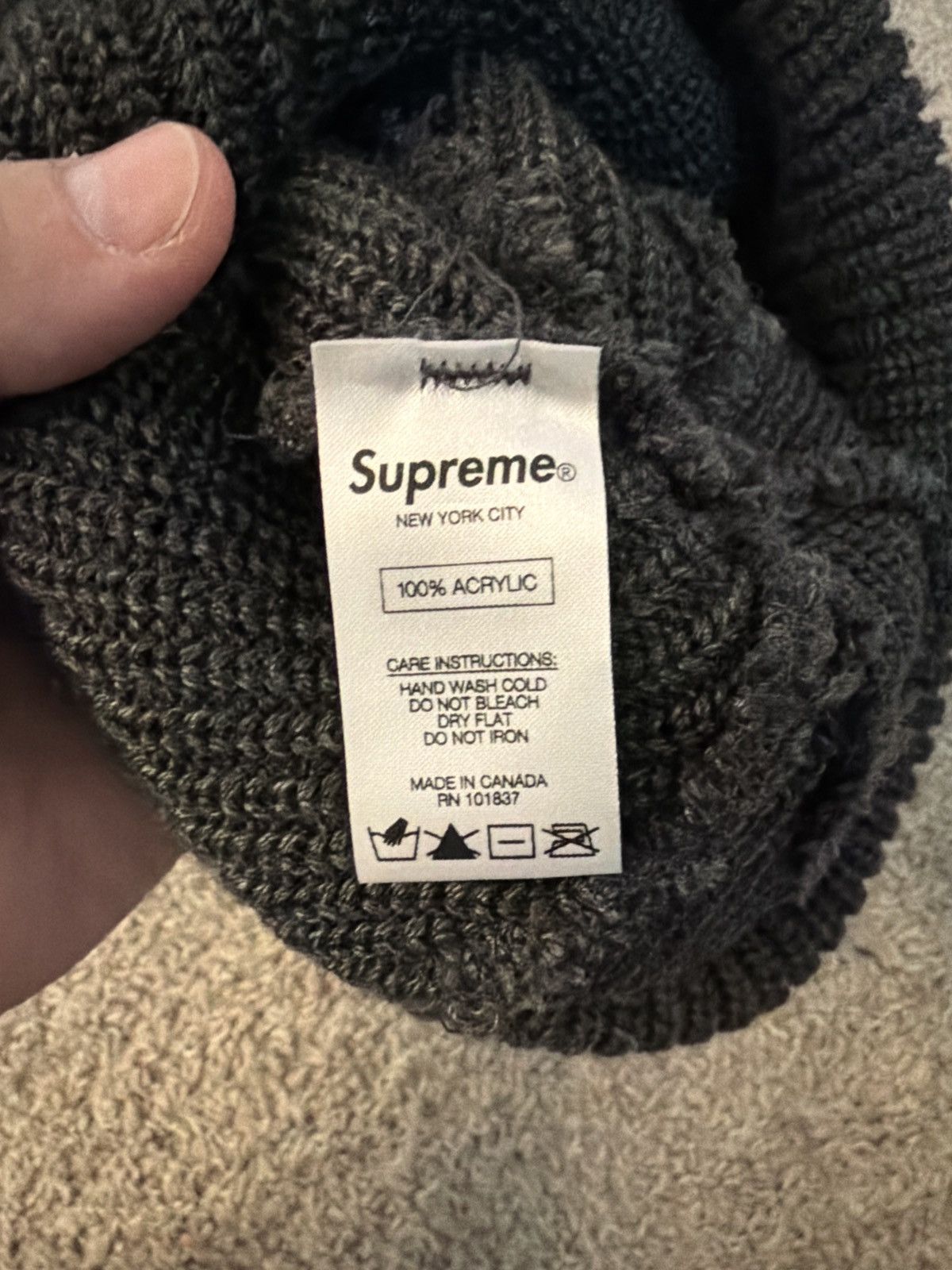 Supreme Supreme Loose Gauge Beanie Size ONE SIZE - 3 Thumbnail