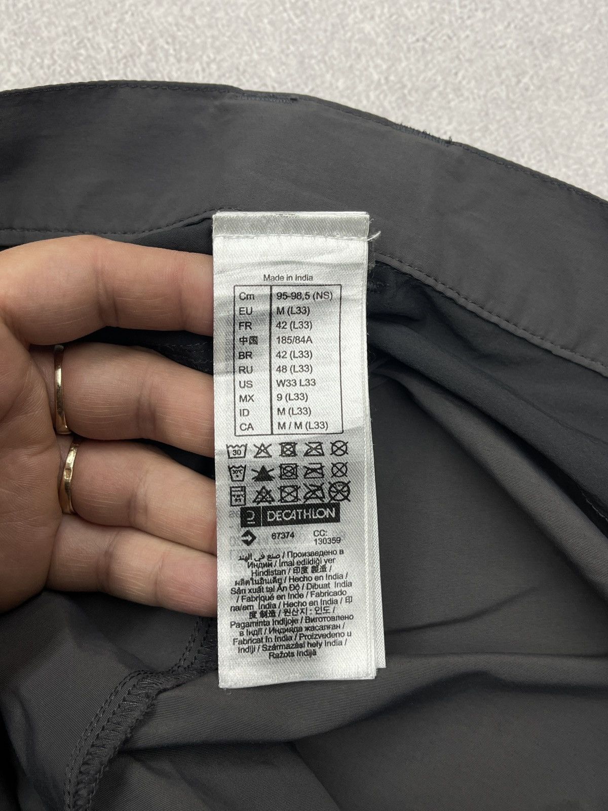 Other Mens Quechua Outdoor Pants Grey Gorpcore Size M Size US 32 / EU 48 - 7 Thumbnail