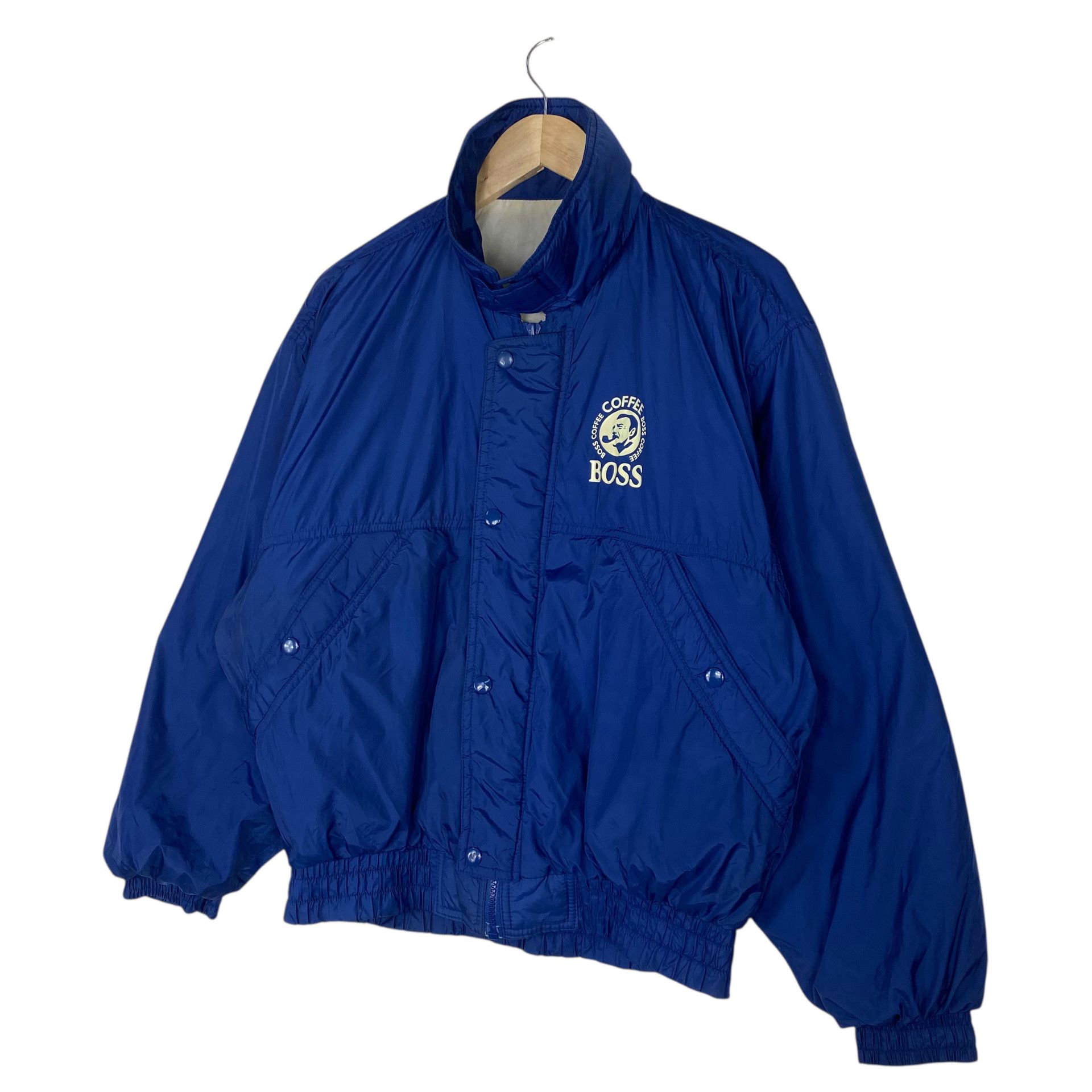 Japanese Brand STEAL💥80s SUNTORY COFFEE BOSS BOMBER JACKET Size US M / EU 48-50 / 2 - 4 Thumbnail