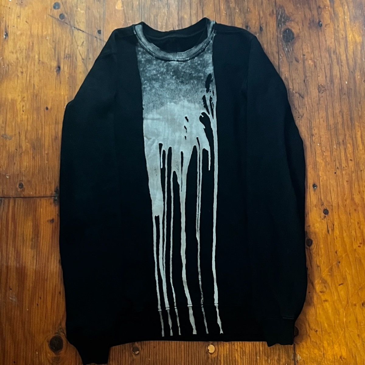 Rick Owens × Rick Owens Drkshdw FW16 “mastodon” Vomit Crewneck 