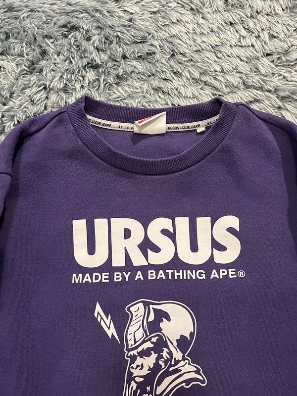 Bape Ursus BAPE x izzue 2019 Purple Sweatshirt Size US M / EU 48-50 / 2 - 6 Thumbnail