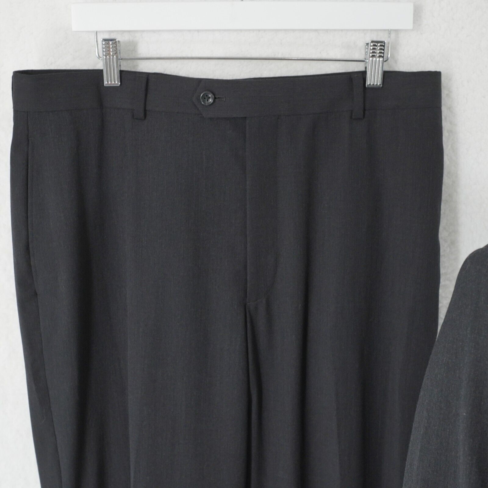 Pronto Uomo Pronto Uomo Wool 2 Button Charcoal Gray 2 Piece Suit 38R 36/ Size 38R - 3 Thumbnail
