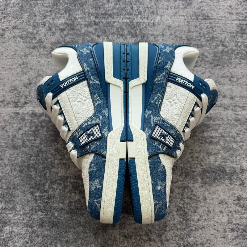 Louis Vuitton Louis Vuitton Denim Low-Top Fashion Sneakers -2508 Size US 8.5 / EU 41-42 - 8 Thumbnail