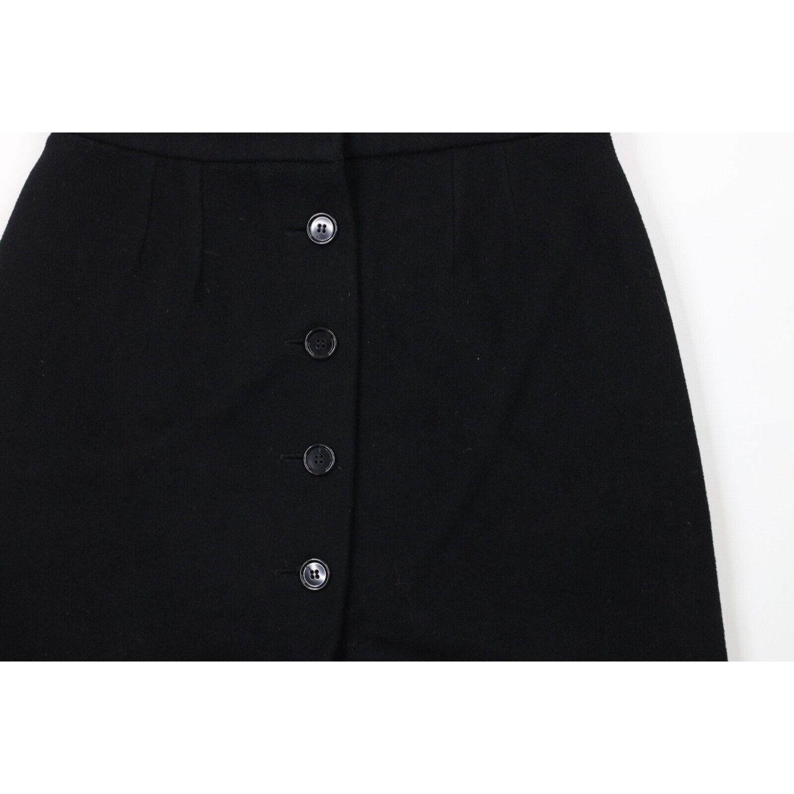 Vintage Vintage 50s 60s Rockabilly Goth Heavyweight Wool Skirt Size 27" / US 4 / IT 40 - 3 Thumbnail