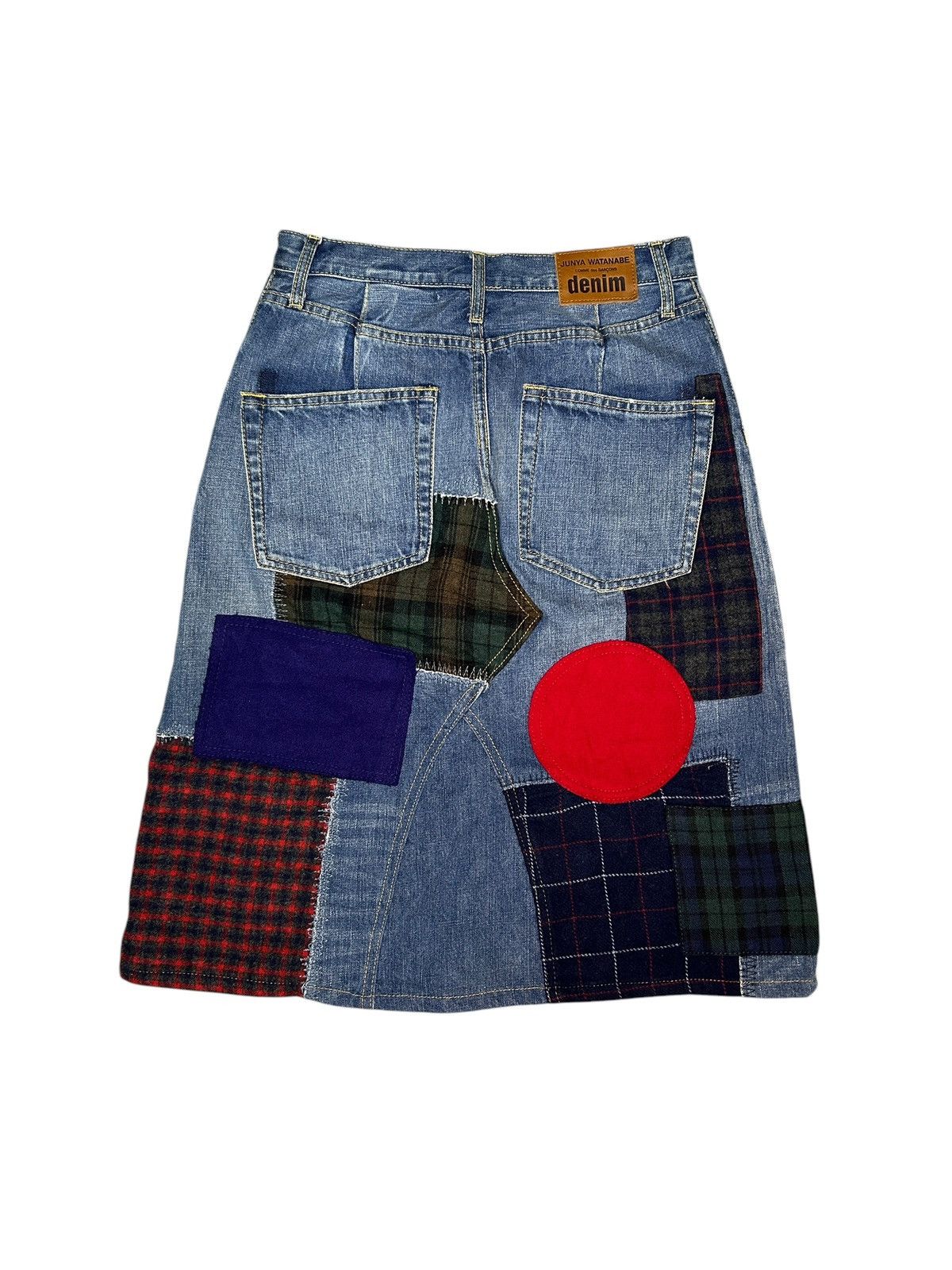 Junya Watanabe F/W 15 Patchwork Denim Skirt Size 28" / US 6 / IT 42 - 9 Thumbnail
