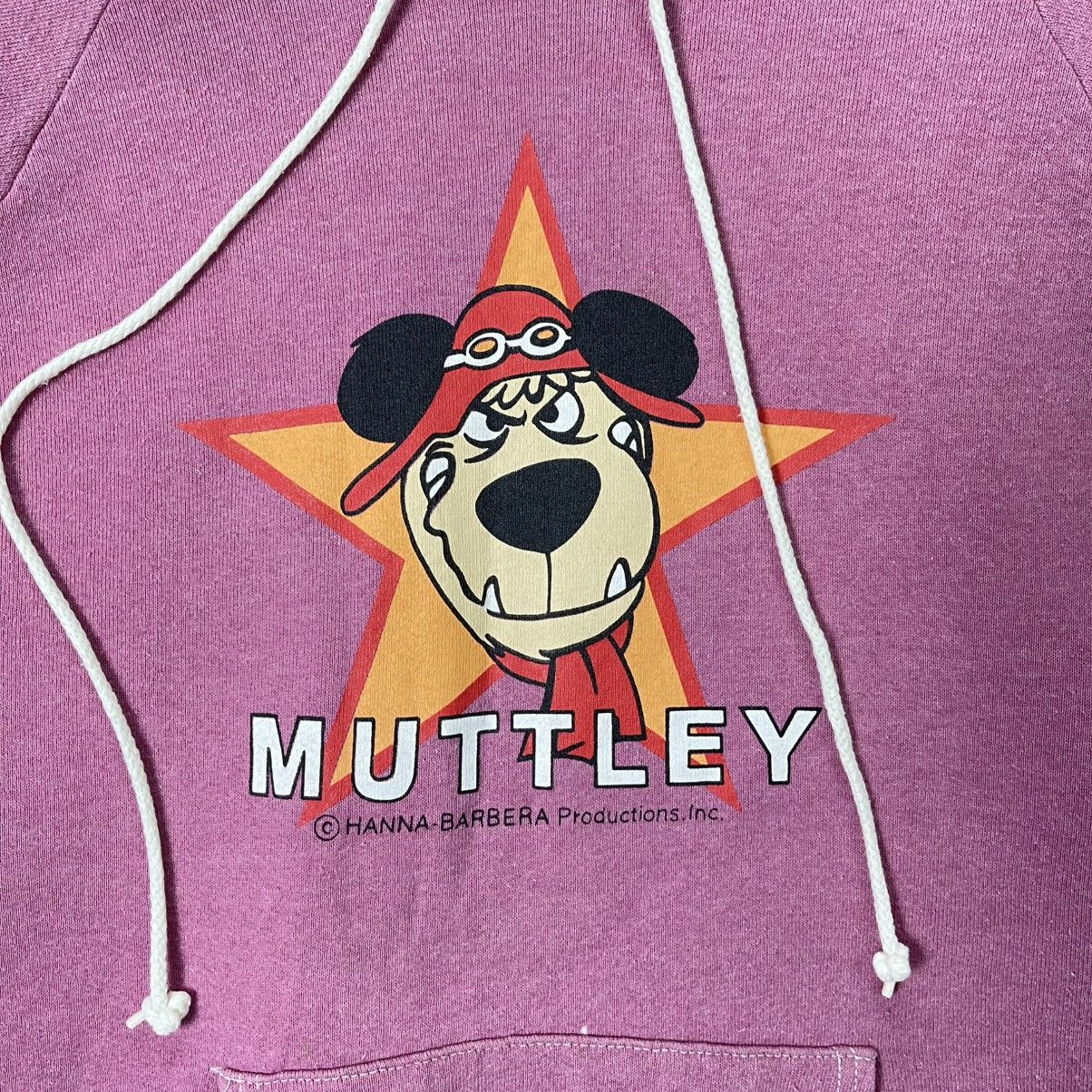 Fruit Of The Loom Vintage 90s Muttley Hanna-Barbera Pink Hoodie Size US L / EU 52-54 / 3 - 3 Thumbnail