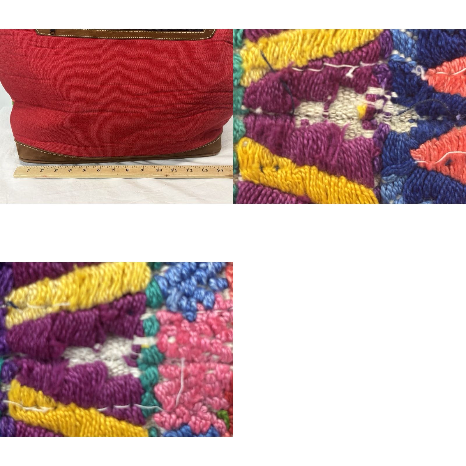 Vintage Guatemalan Huipil Weekender Travel Bag Unbranded Tote Convertible Size ONE SIZE - 8 Thumbnail