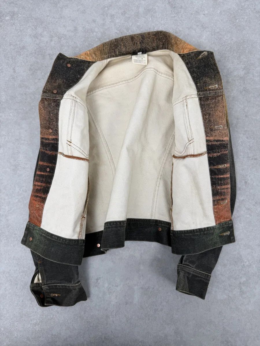Just Cavalli 2000s Cavalli Cropped Sunset Overprint Trucker Jacket Size US S / EU 44-46 / 1 - 9 Thumbnail