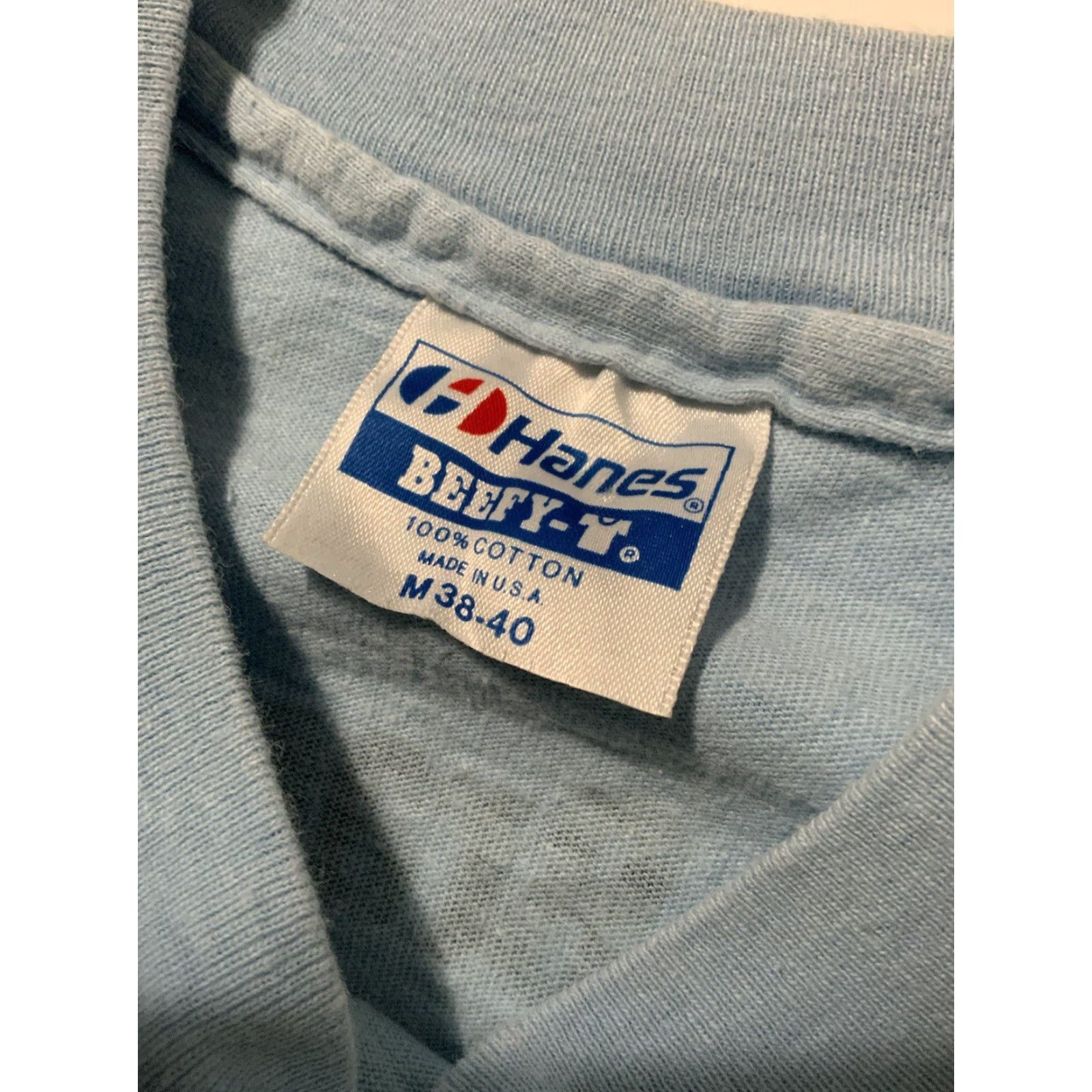 Hanes VINTAGE Hanes Beefy T Standard Paint Brands Distribution Single Stitch T-Shirt M Mens Shirts Size US M / EU 48-50 / 2 - 5 Thumbnail