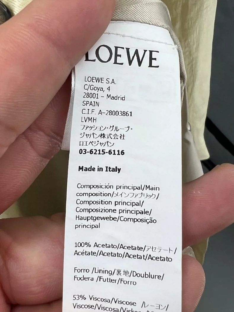 Loewe LOEWE size46 Beige artificial fiber double vent long coat Size US S / EU 44-46 / 1 - 5 Thumbnail